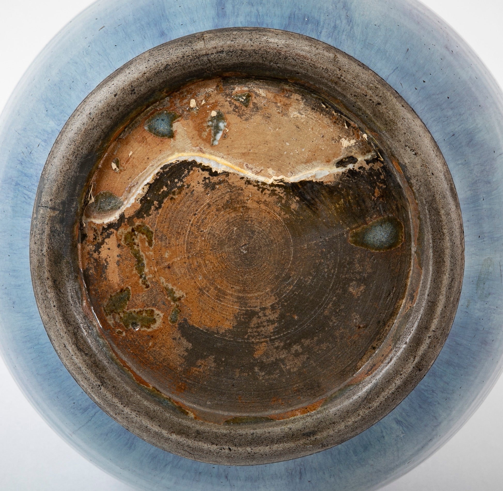 A Chinese Flambe Triple Gourd Porcelain Vase