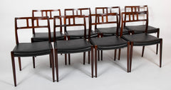 Set of Ten Rosewood Dining Chairs by Niels Moller   Sold Individually