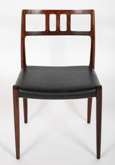 Set of Ten Rosewood Dining Chairs by Niels Moller   Sold Individually