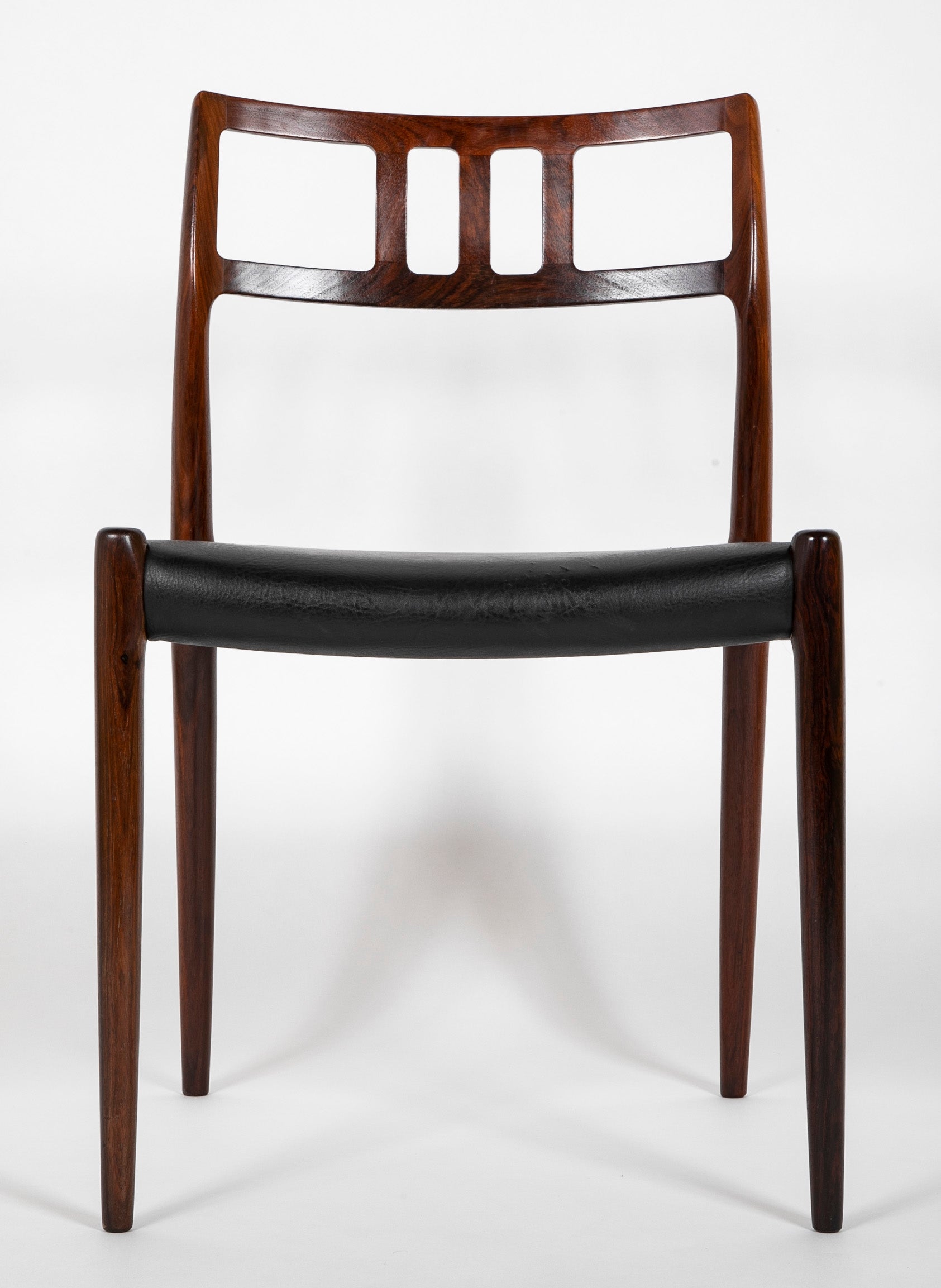 Set of Ten Rosewood Dining Chairs by Niels Moller Sold Individually