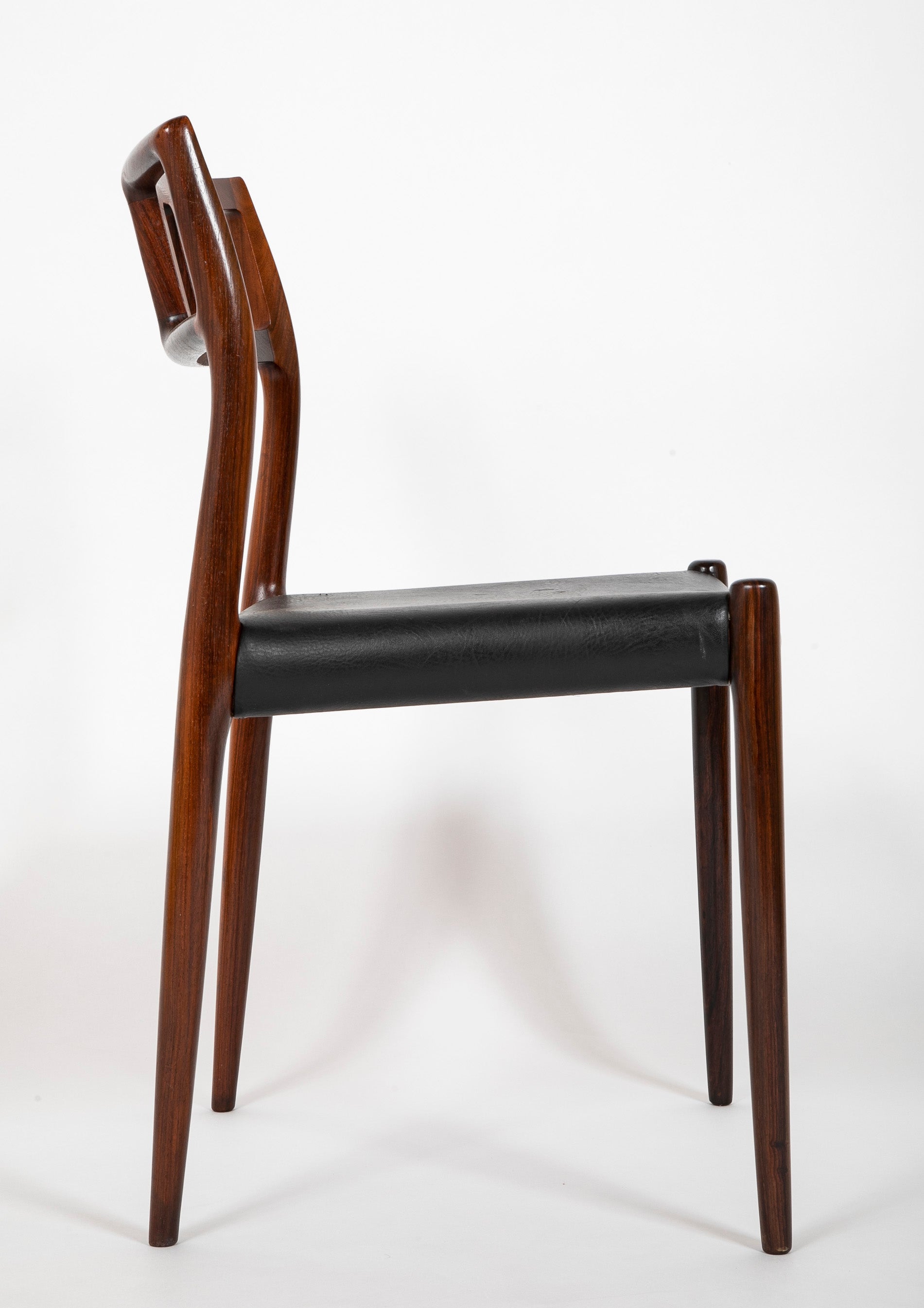 Set of Ten Rosewood Dining Chairs by Niels Moller Sold Individually