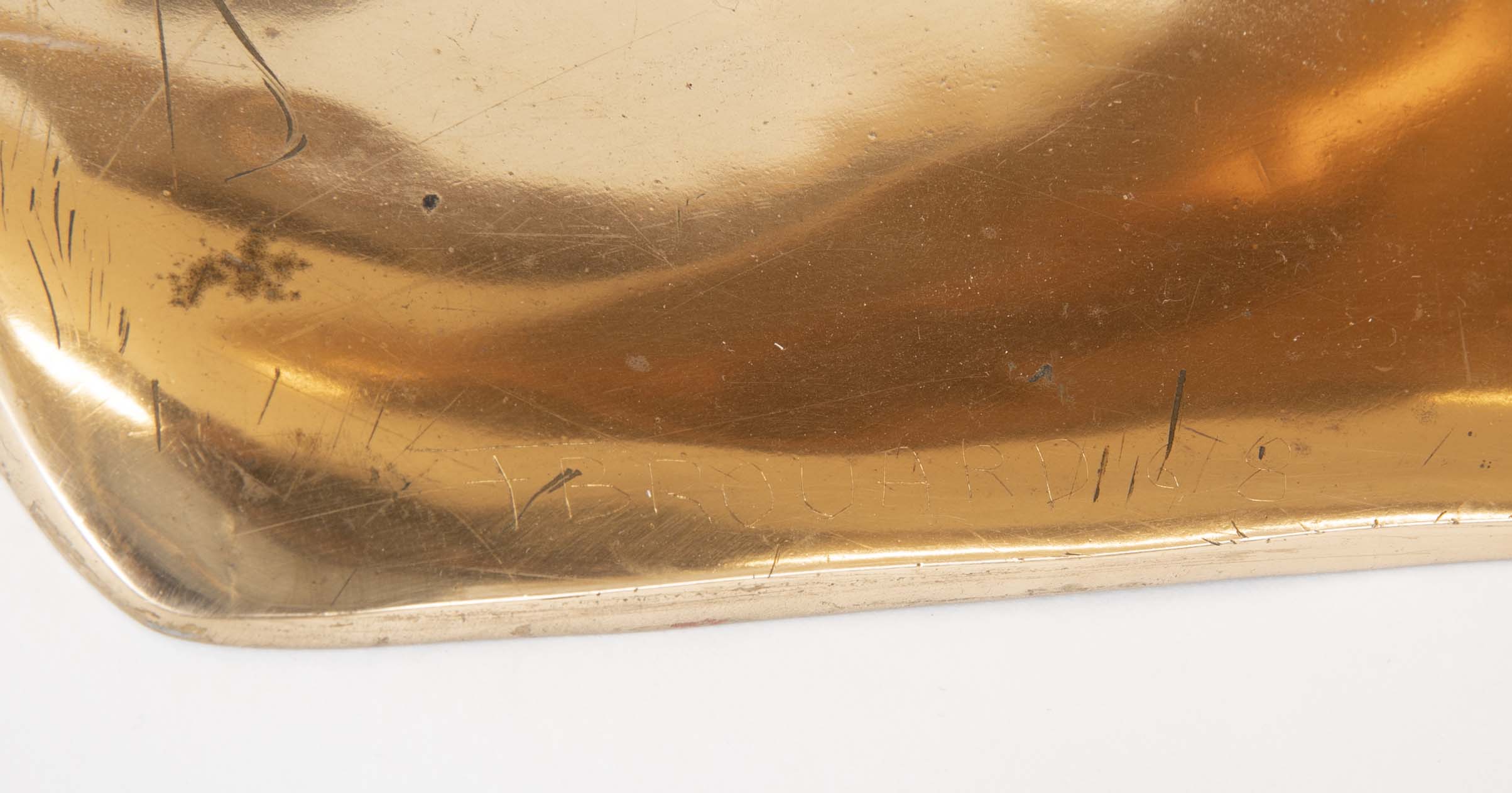 A Limited Edition Gilt Bronze Coffee Table Designed by Fred Brouard