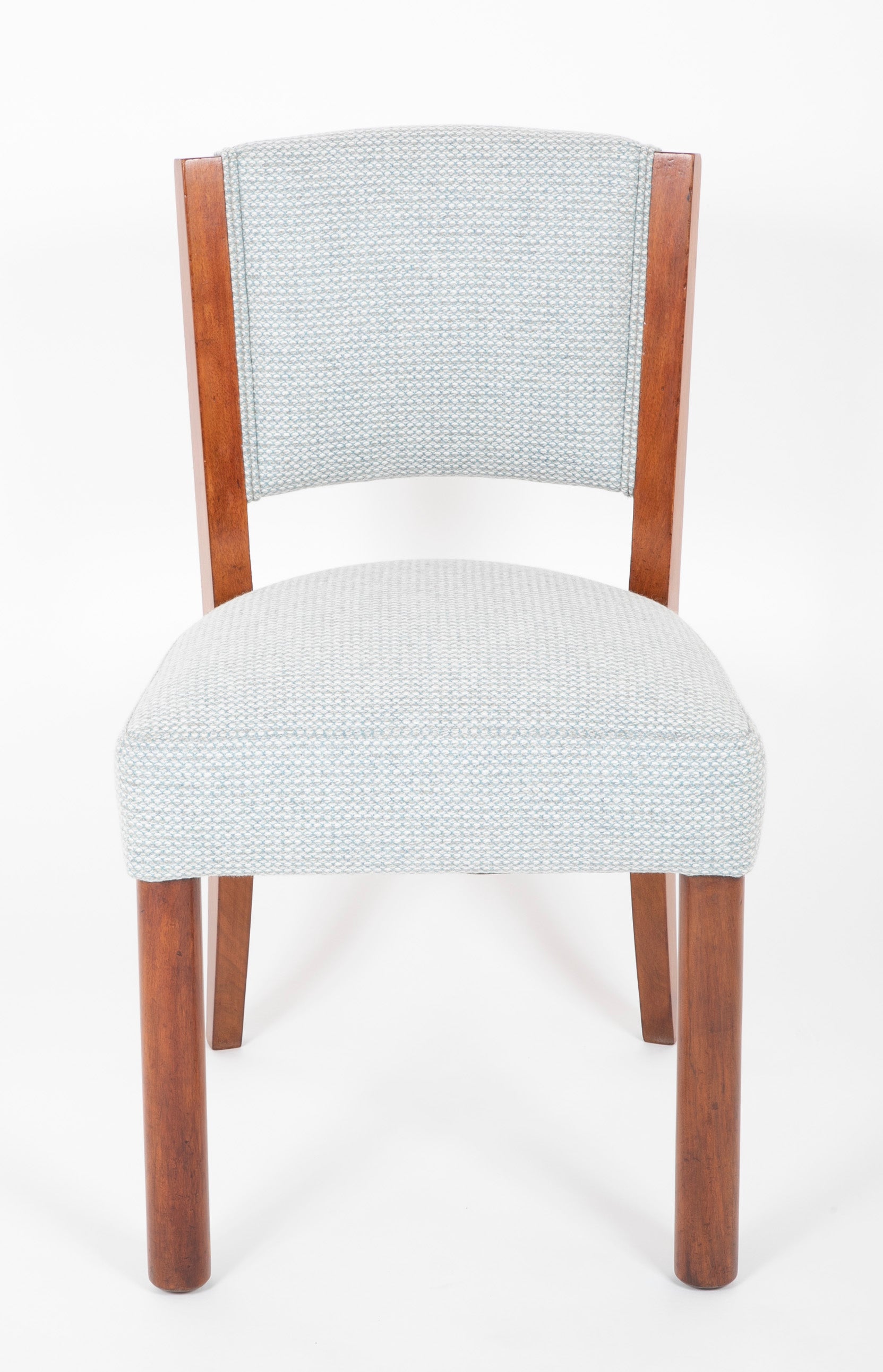 A Pair of Presumably French Walnut Side Chairs