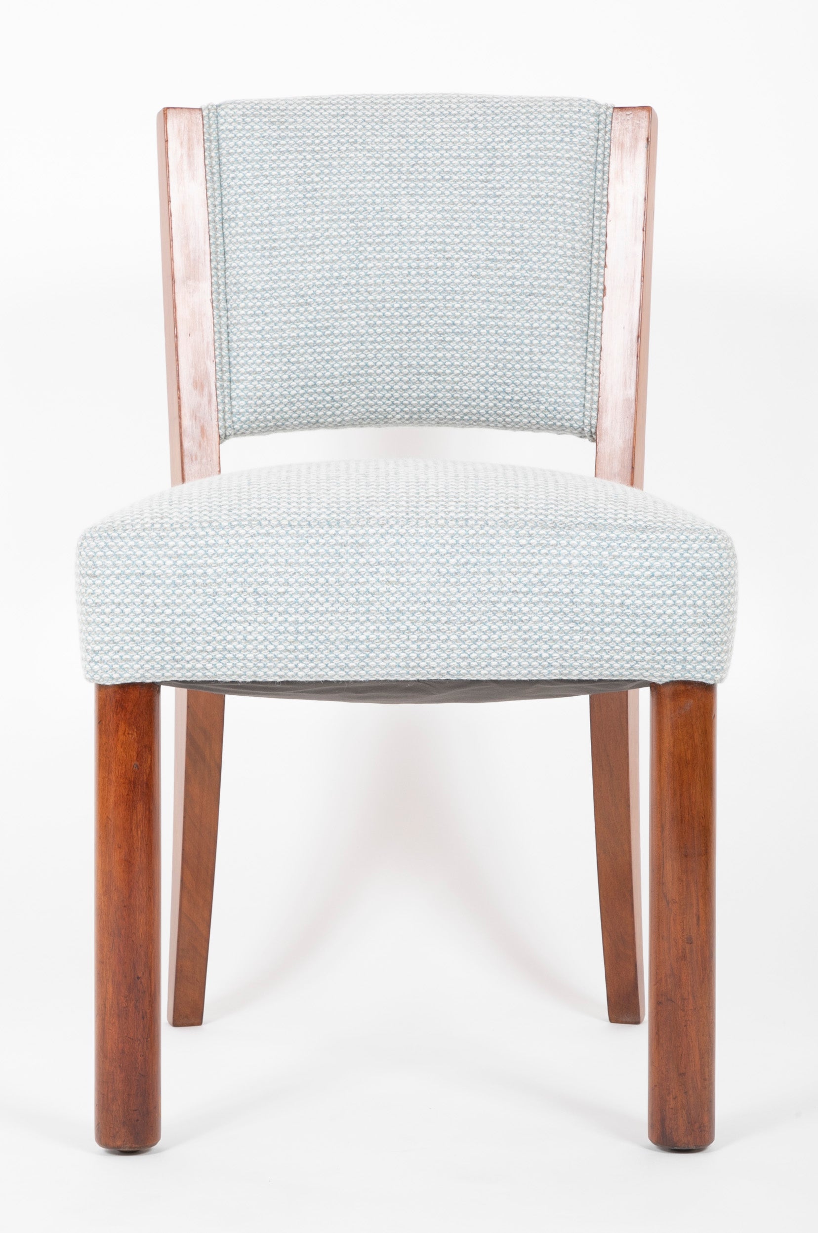 A Pair of Presumably French Walnut Side Chairs