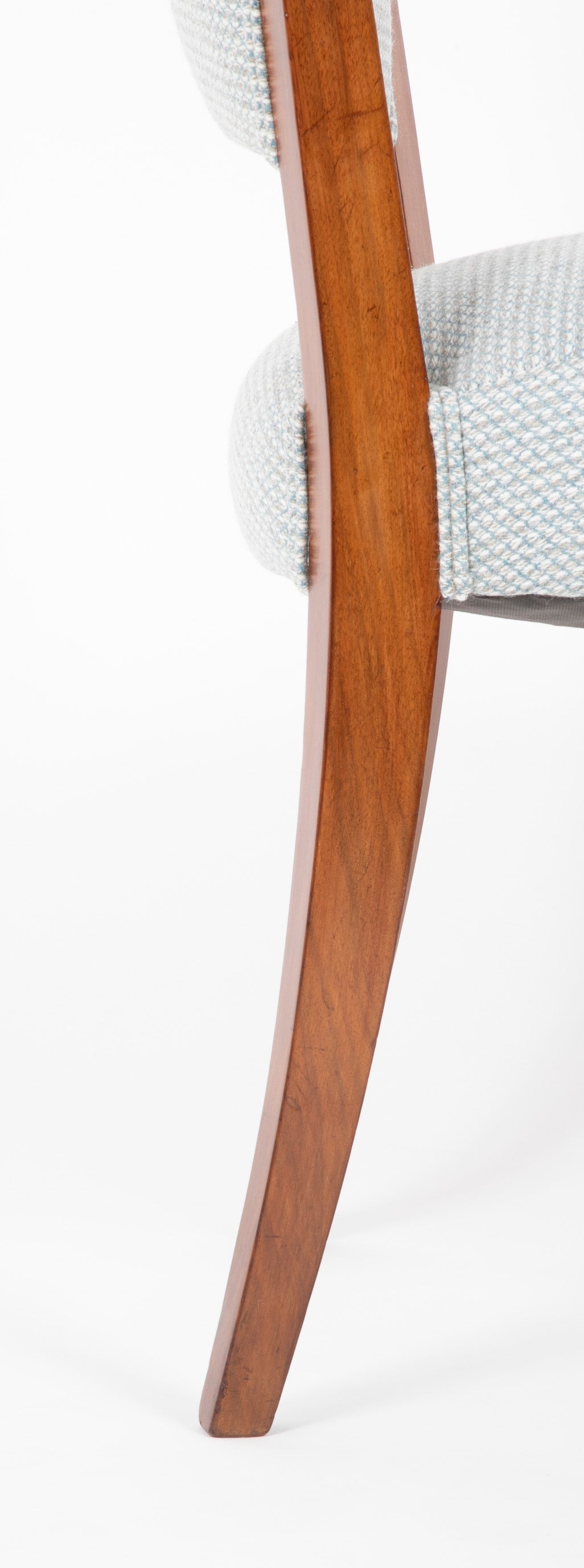 A Pair of Presumably French Walnut Side Chairs