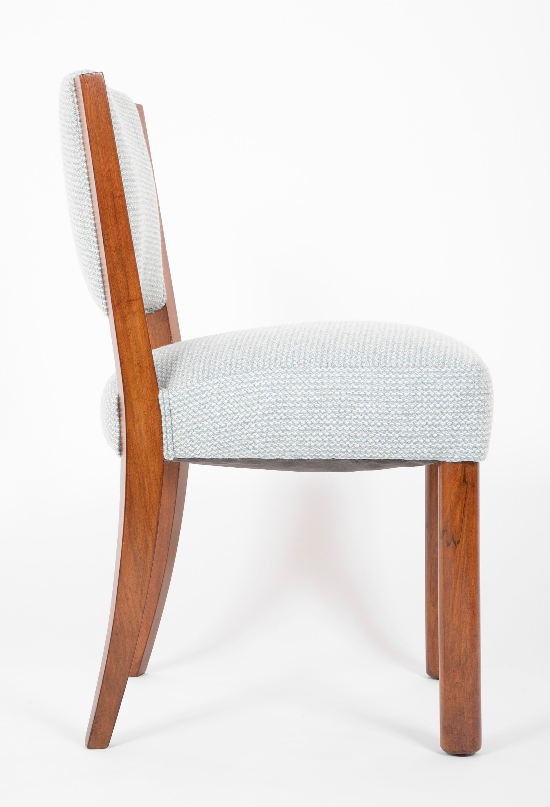 A Pair of Presumably French Walnut Side Chairs