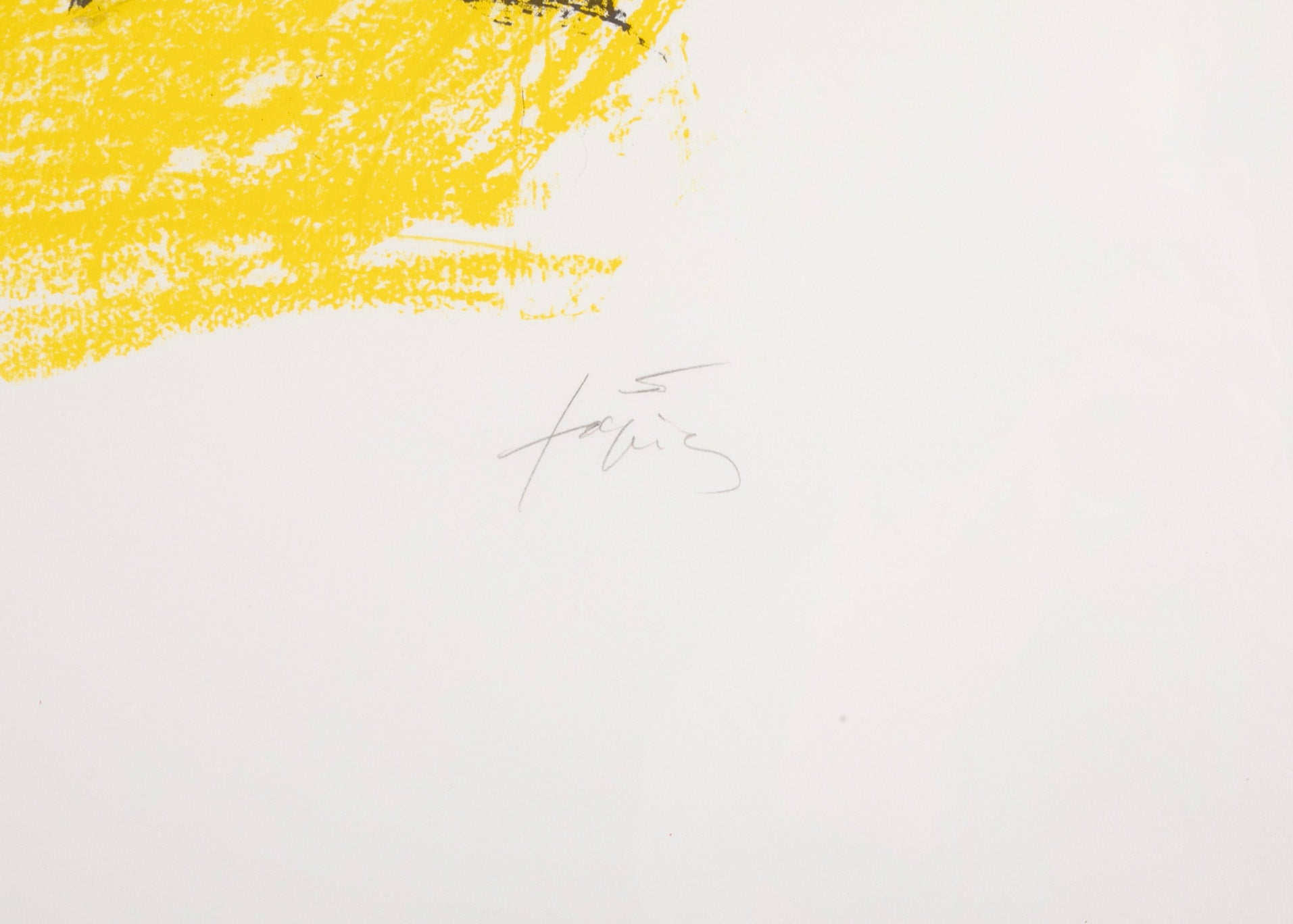 Color Lithograph by Spanish Artist Antoni Tapies