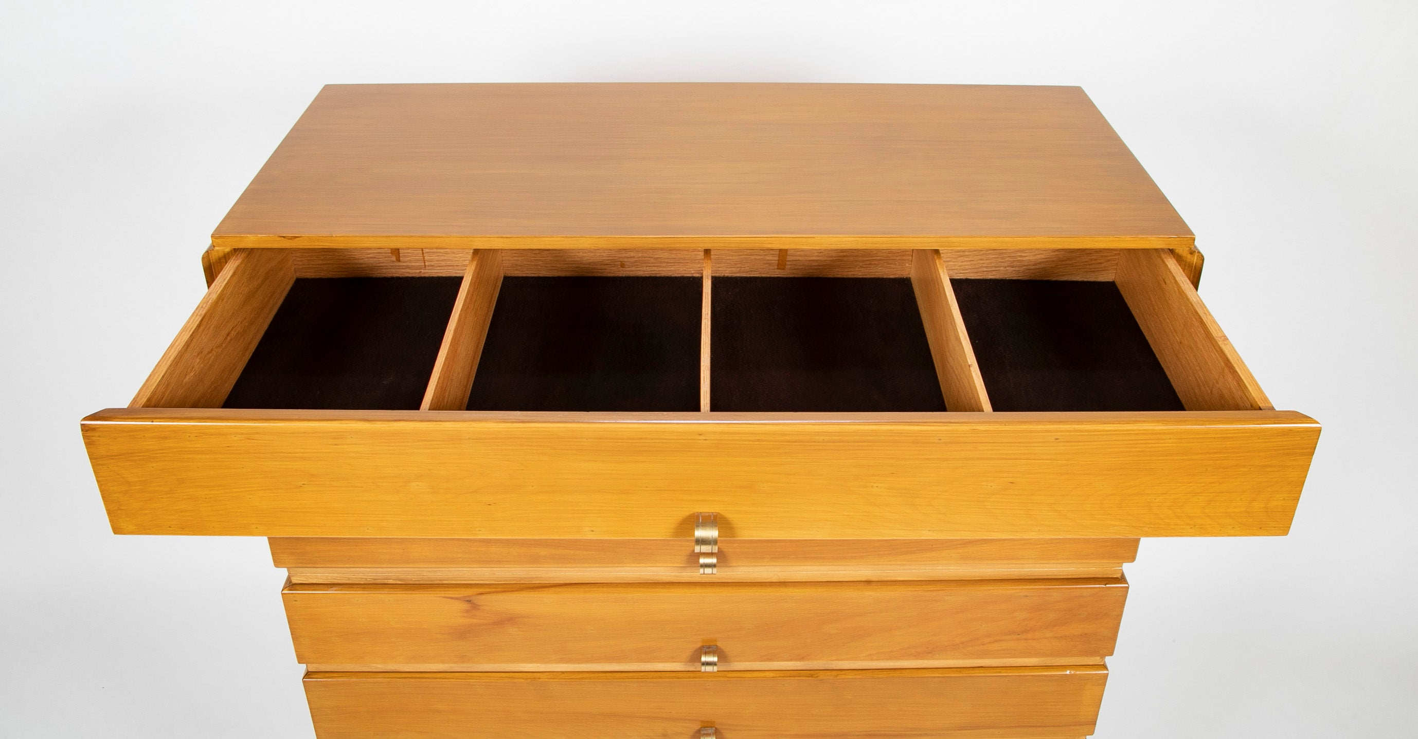 Tommi Parzinger Six Drawer High Chest on Stand