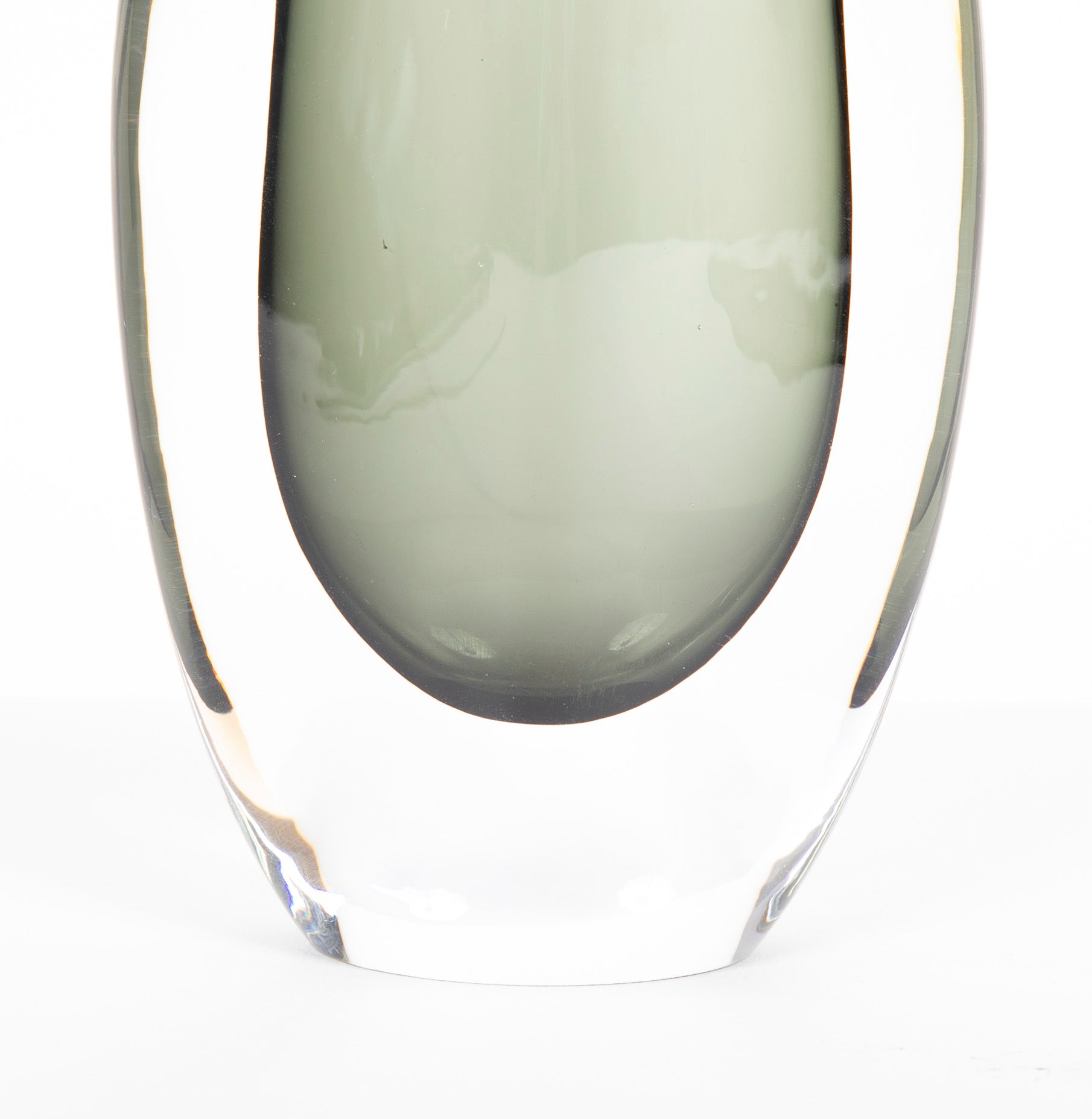 Nils Lundberg for Orrefors Smoked Glass Vase