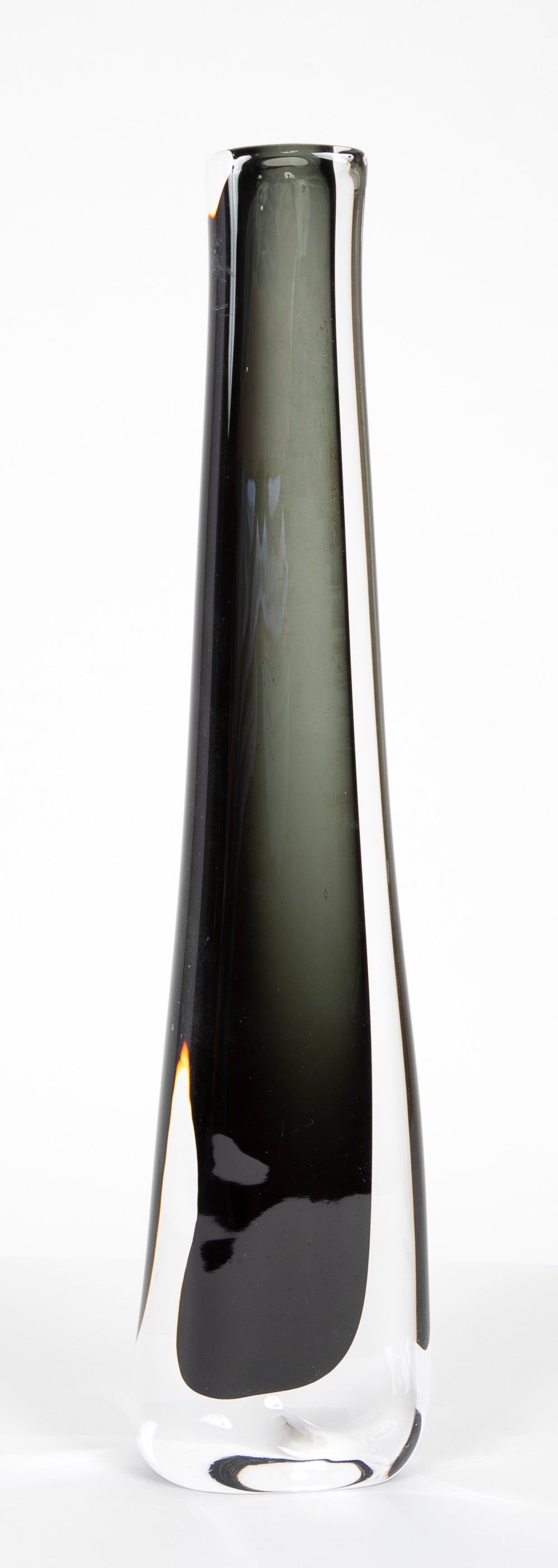 Nils Landsberg for Orrefors Sommerso Art Glass Vase