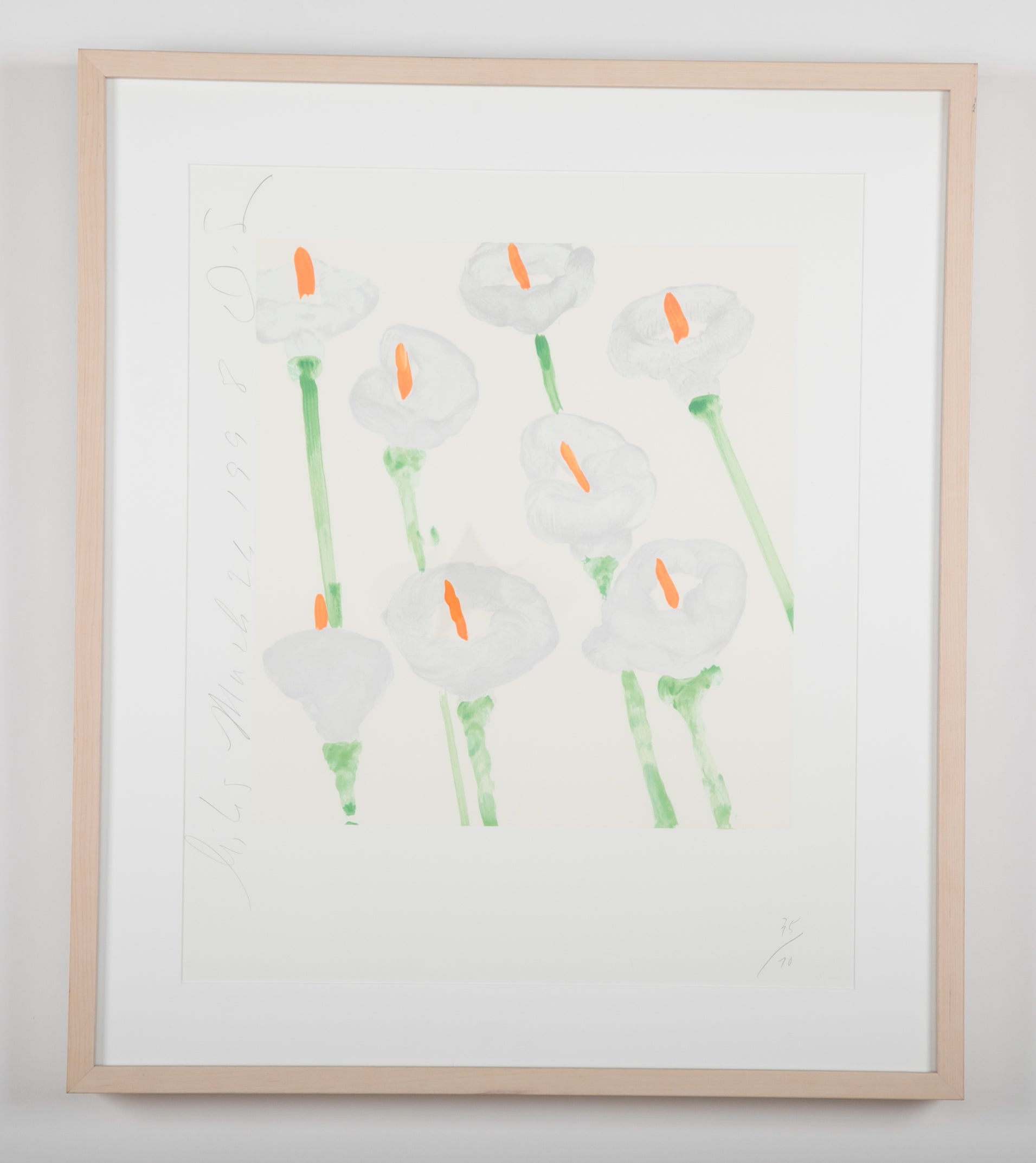 Donald Sultan, Lilies Serigraph on Paper