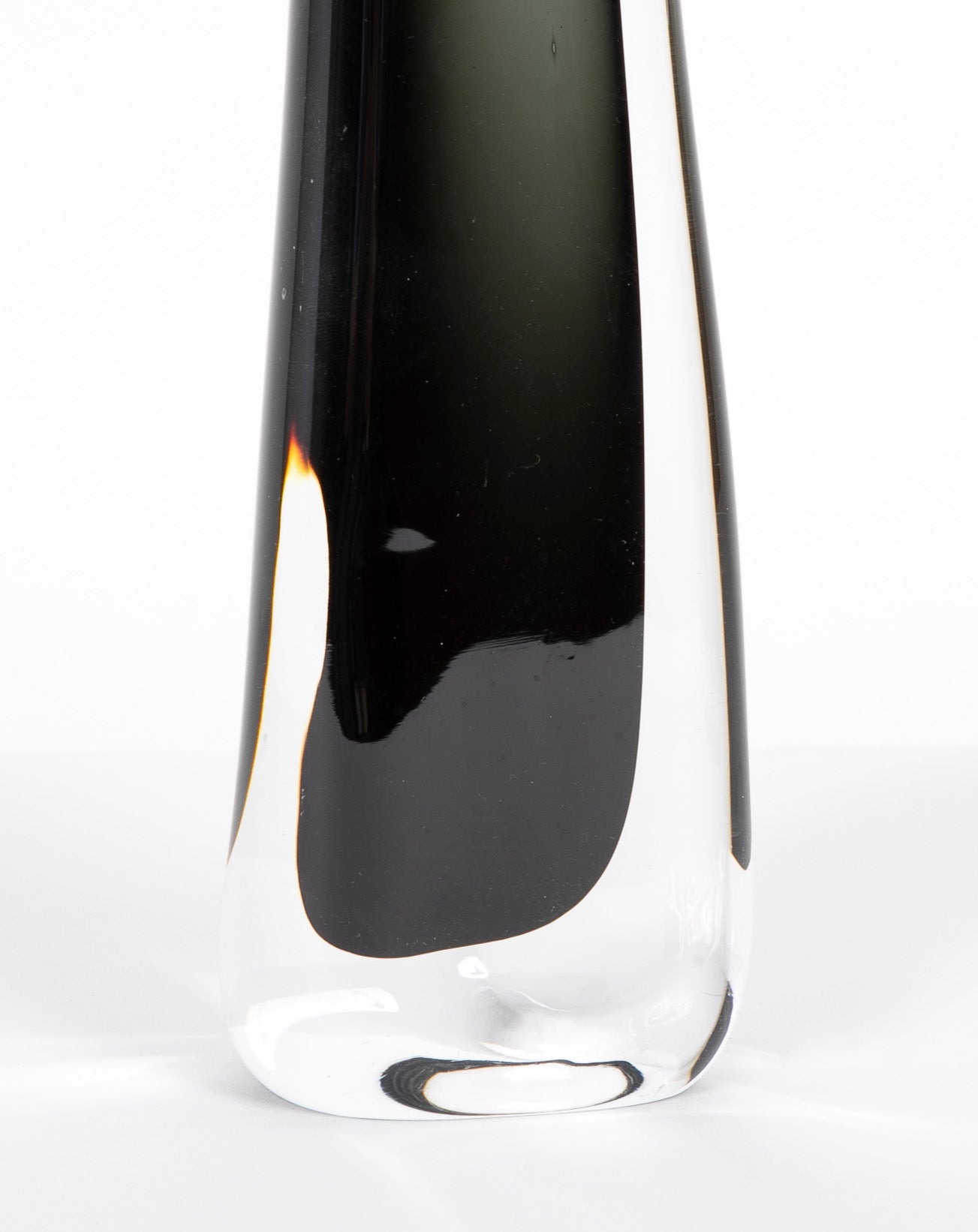 Nils Landsberg for Orrefors Sommerso Art Glass Vase