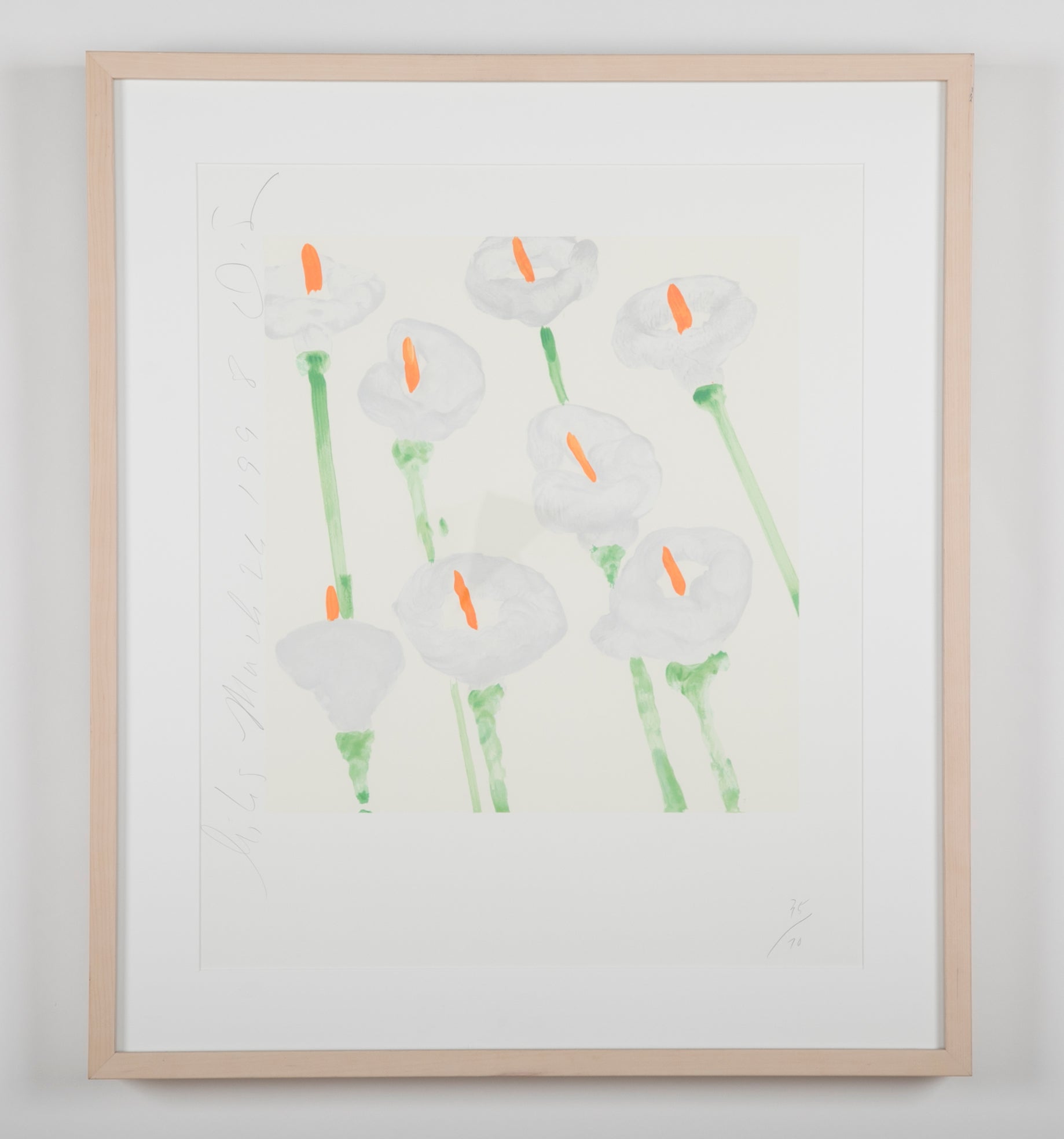 Donald Sultan, Lilies Serigraph on Paper