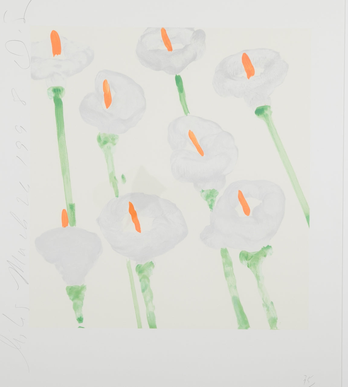 Donald Sultan, Lilies Serigraph on Paper