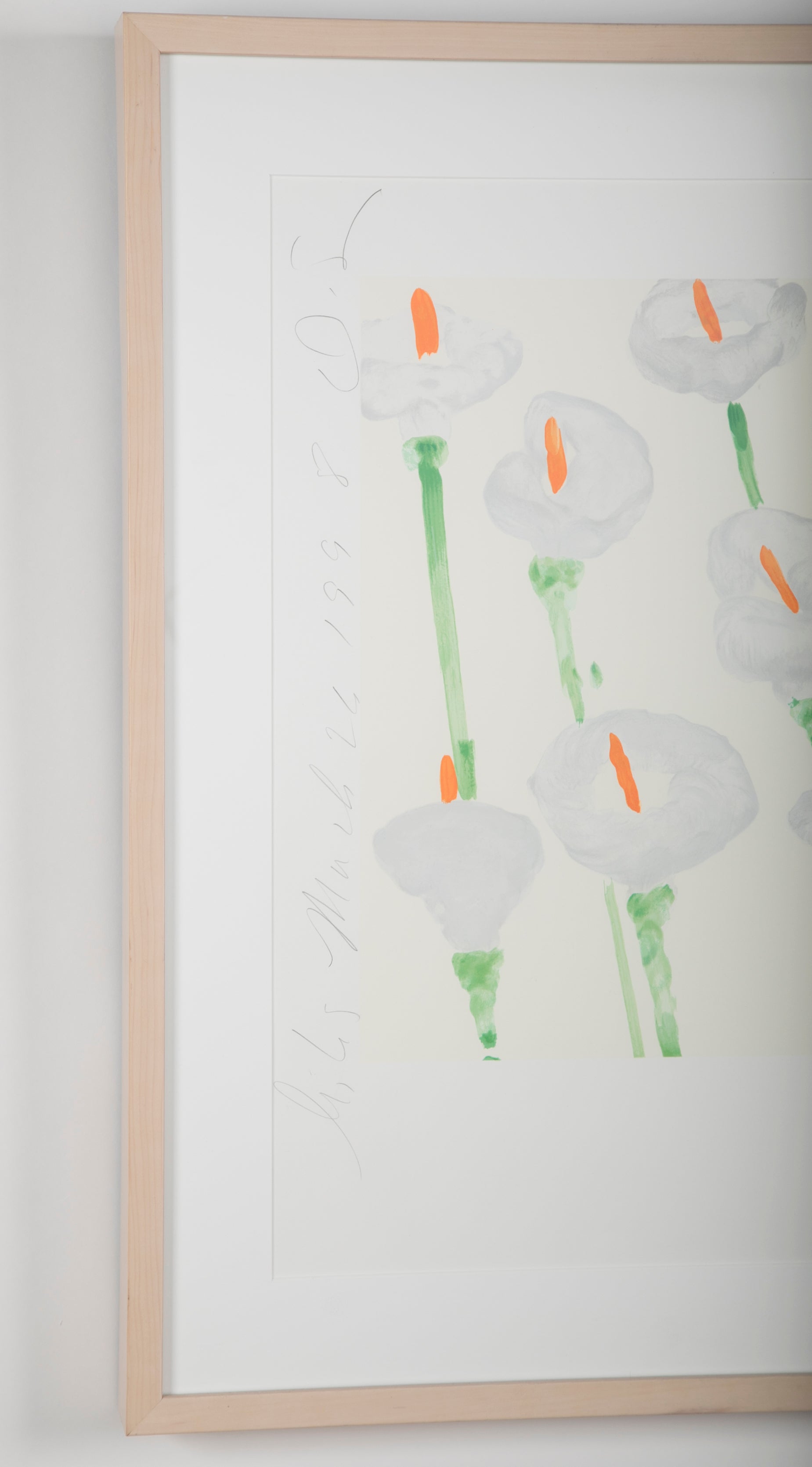 Donald Sultan, Lilies Serigraph on Paper