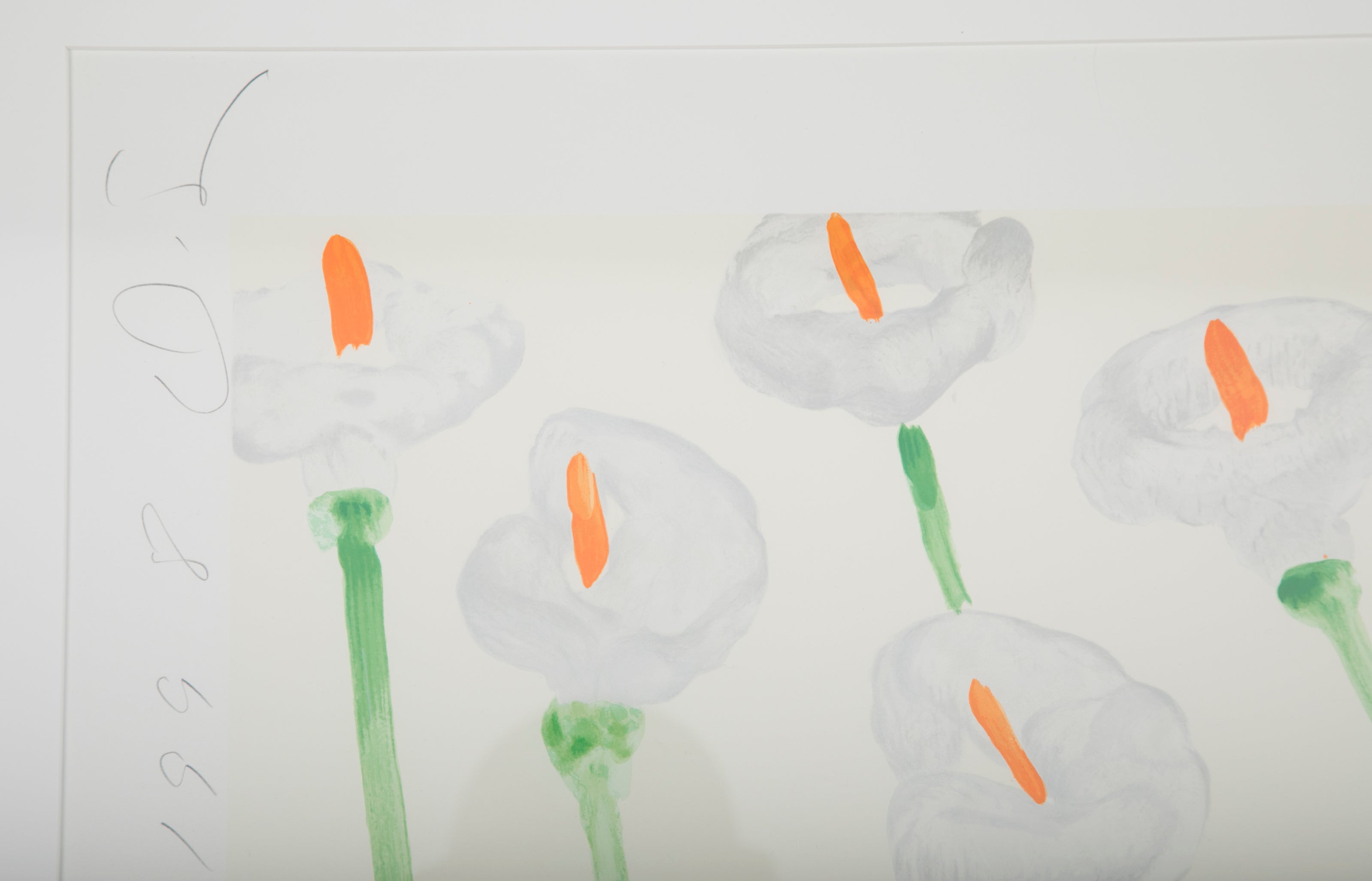 Donald Sultan, Lilies Serigraph on Paper