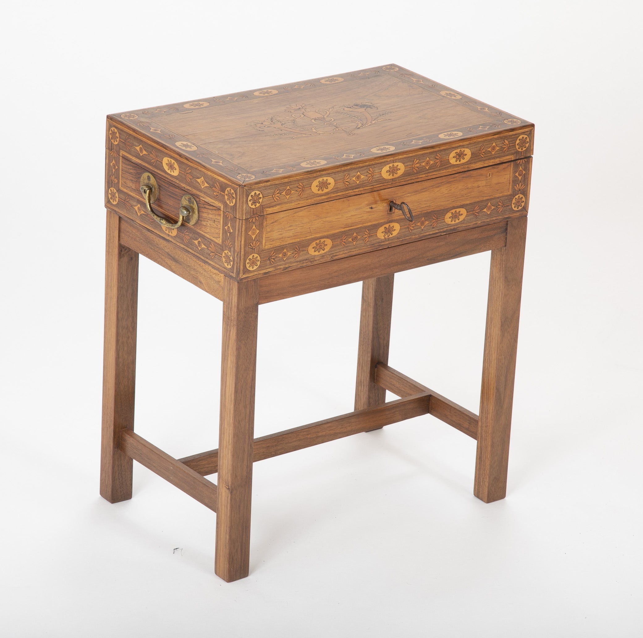 Late 18th Century Northern Italian Travel Desk on Modern Stand