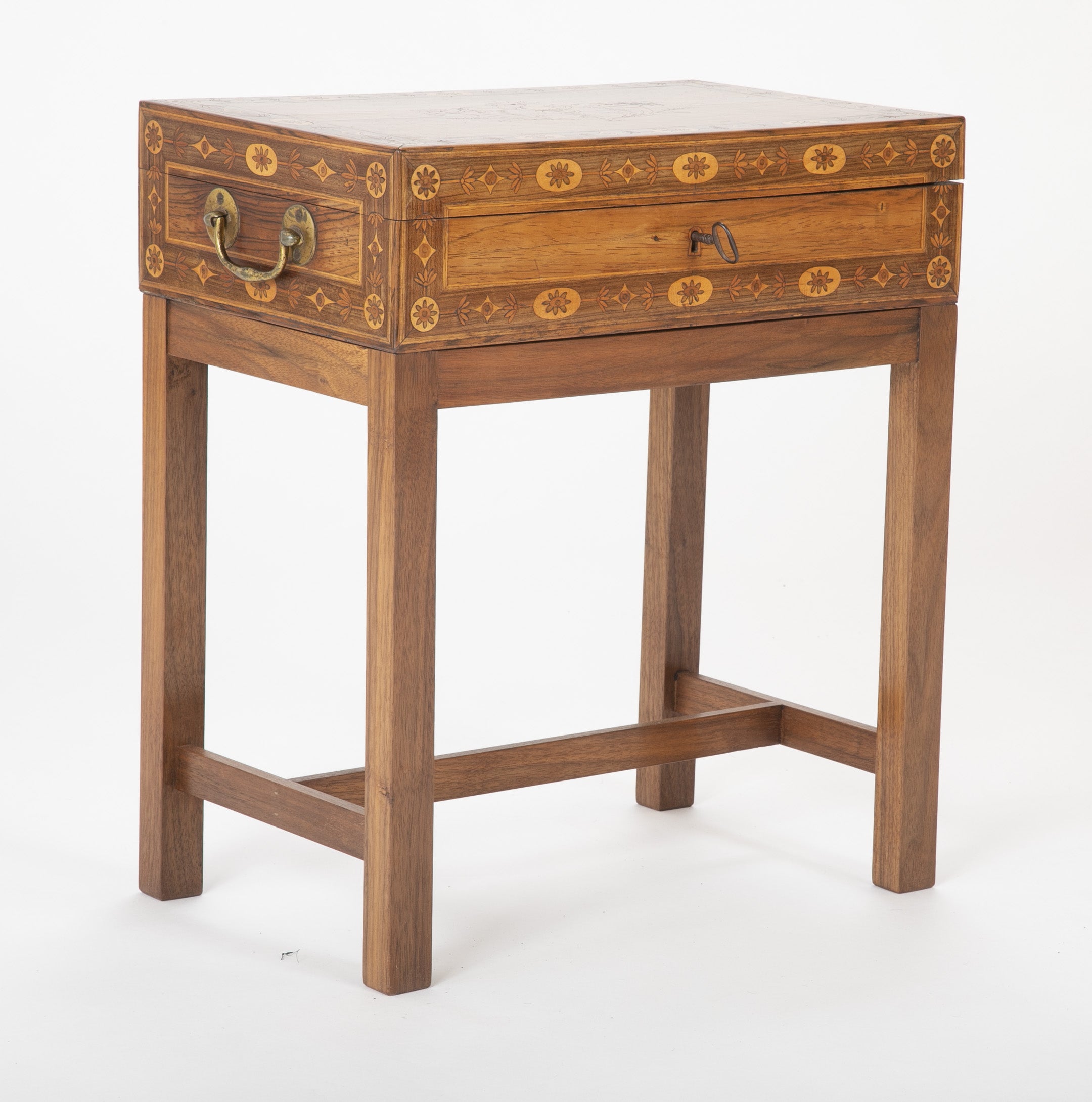 Late 18th Century Northern Italian Travel Desk on Modern Stand