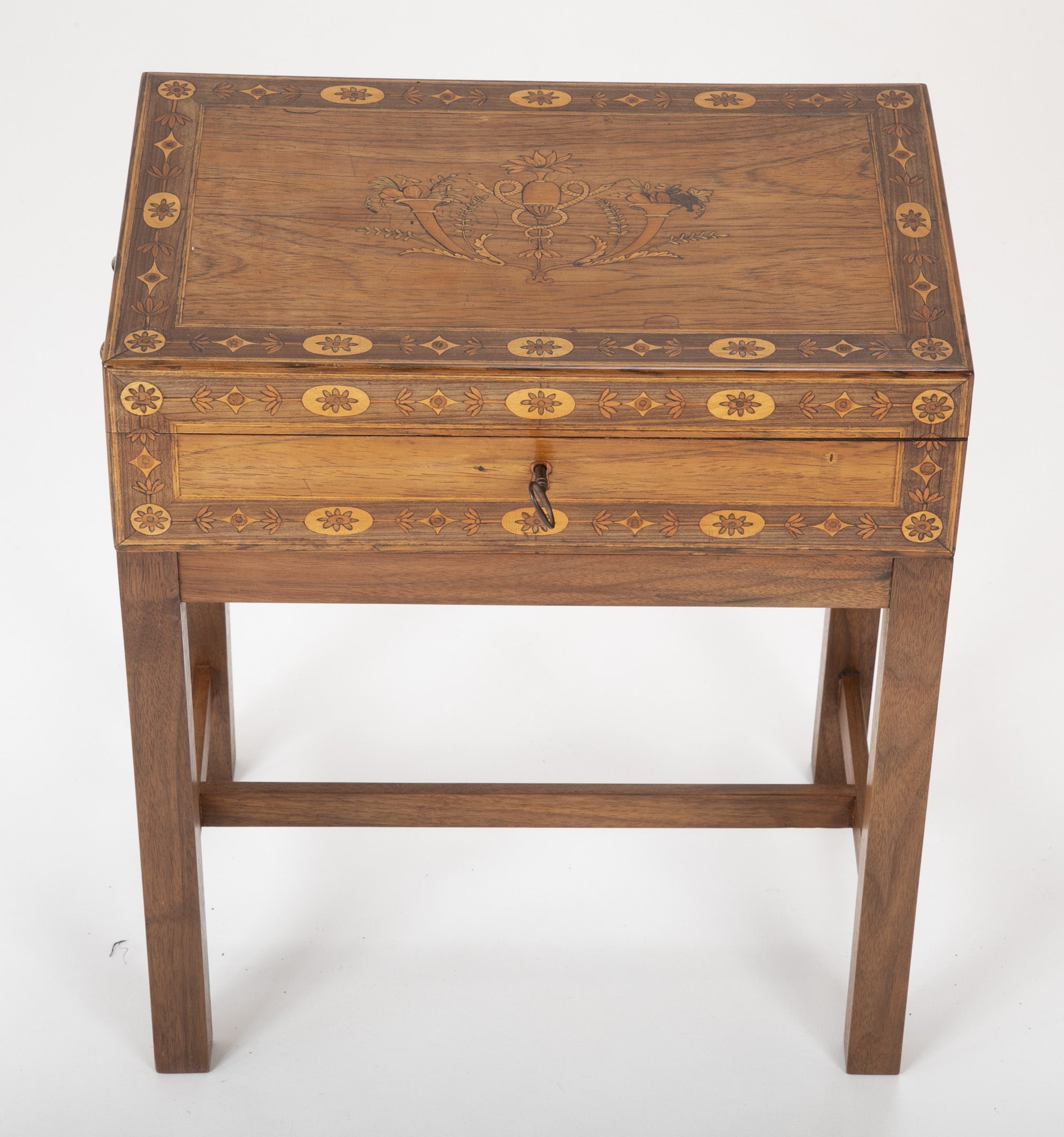 Late 18th Century Northern Italian Travel Desk on Modern Stand