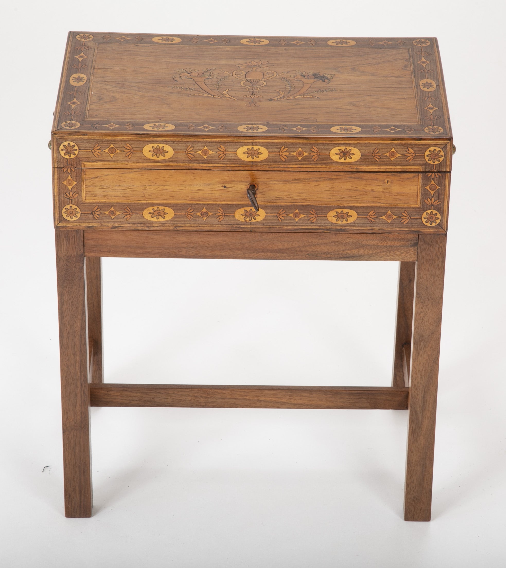 Late 18th Century Northern Italian Travel Desk on Modern Stand
