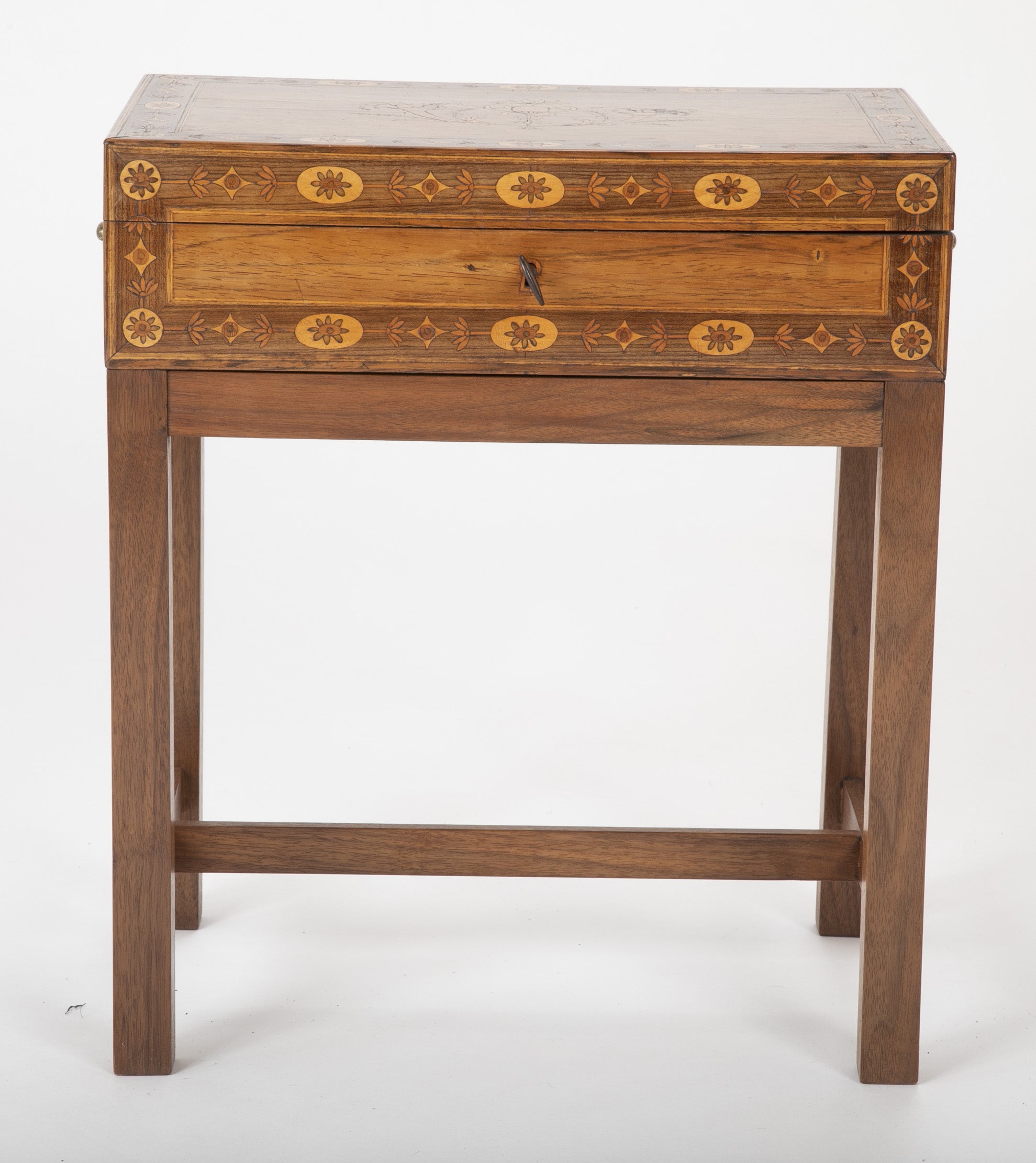 Late 18th Century Northern Italian Travel Desk on Modern Stand