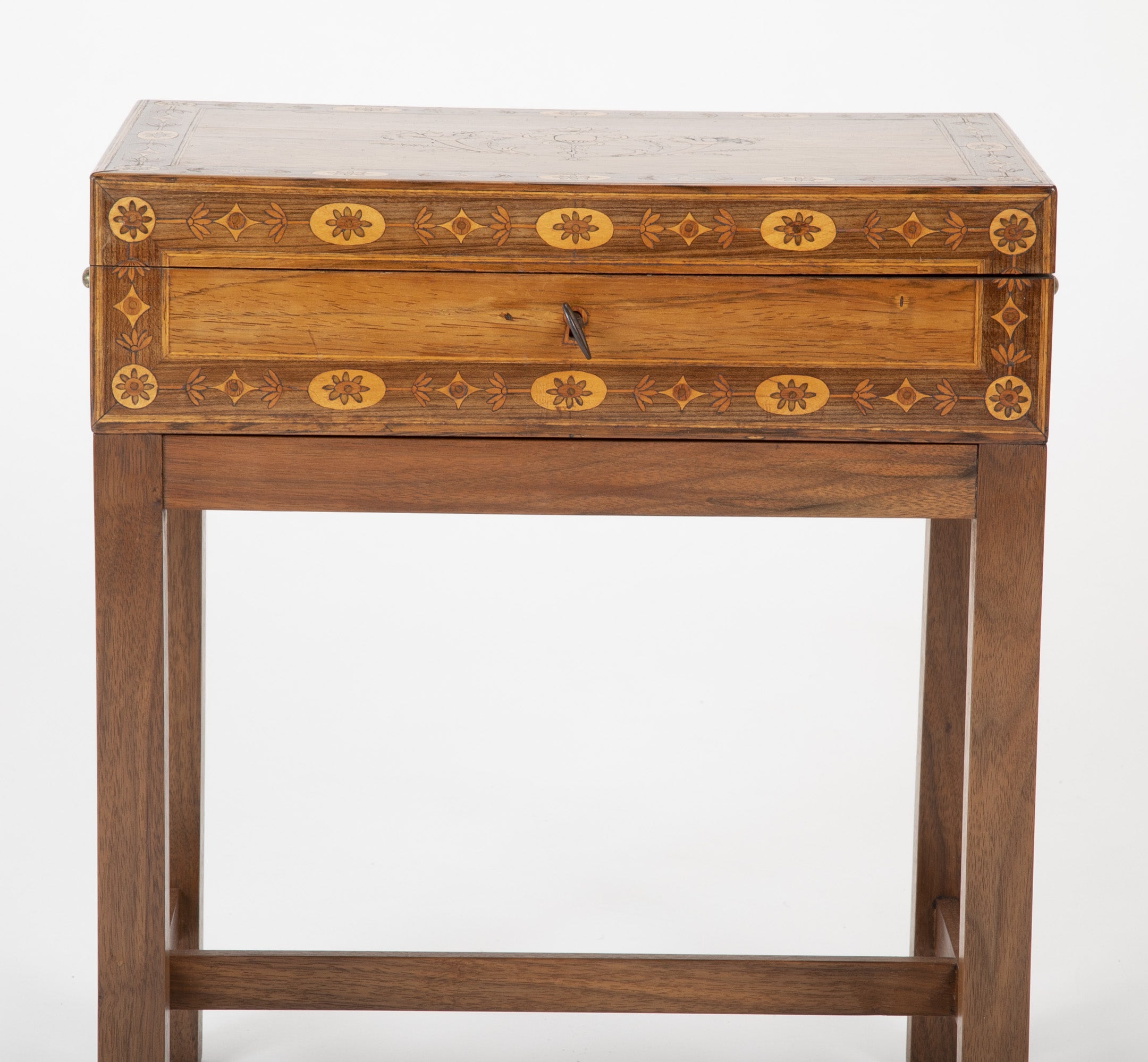 Late 18th Century Northern Italian Travel Desk on Modern Stand