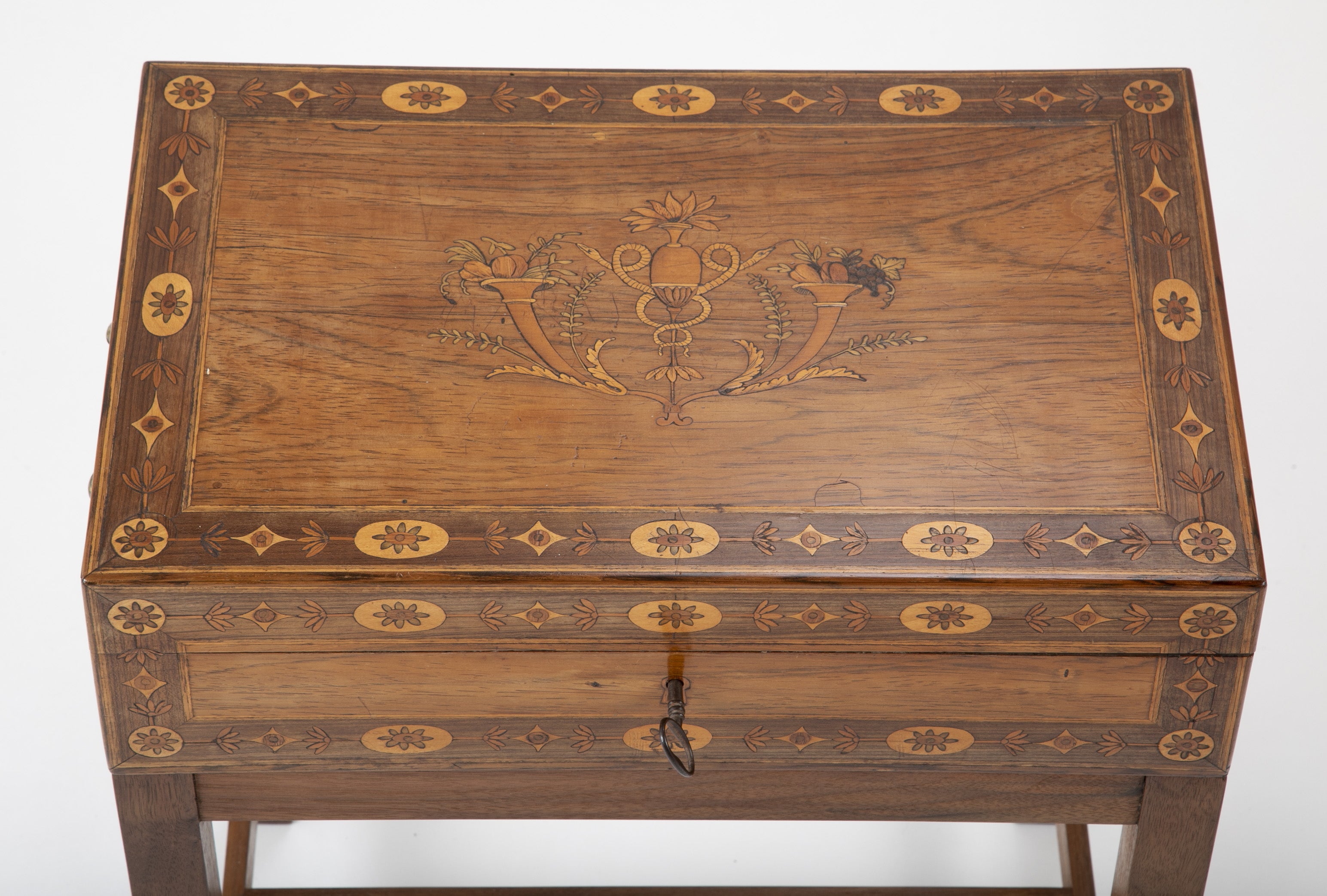 Late 18th Century Northern Italian Travel Desk on Modern Stand