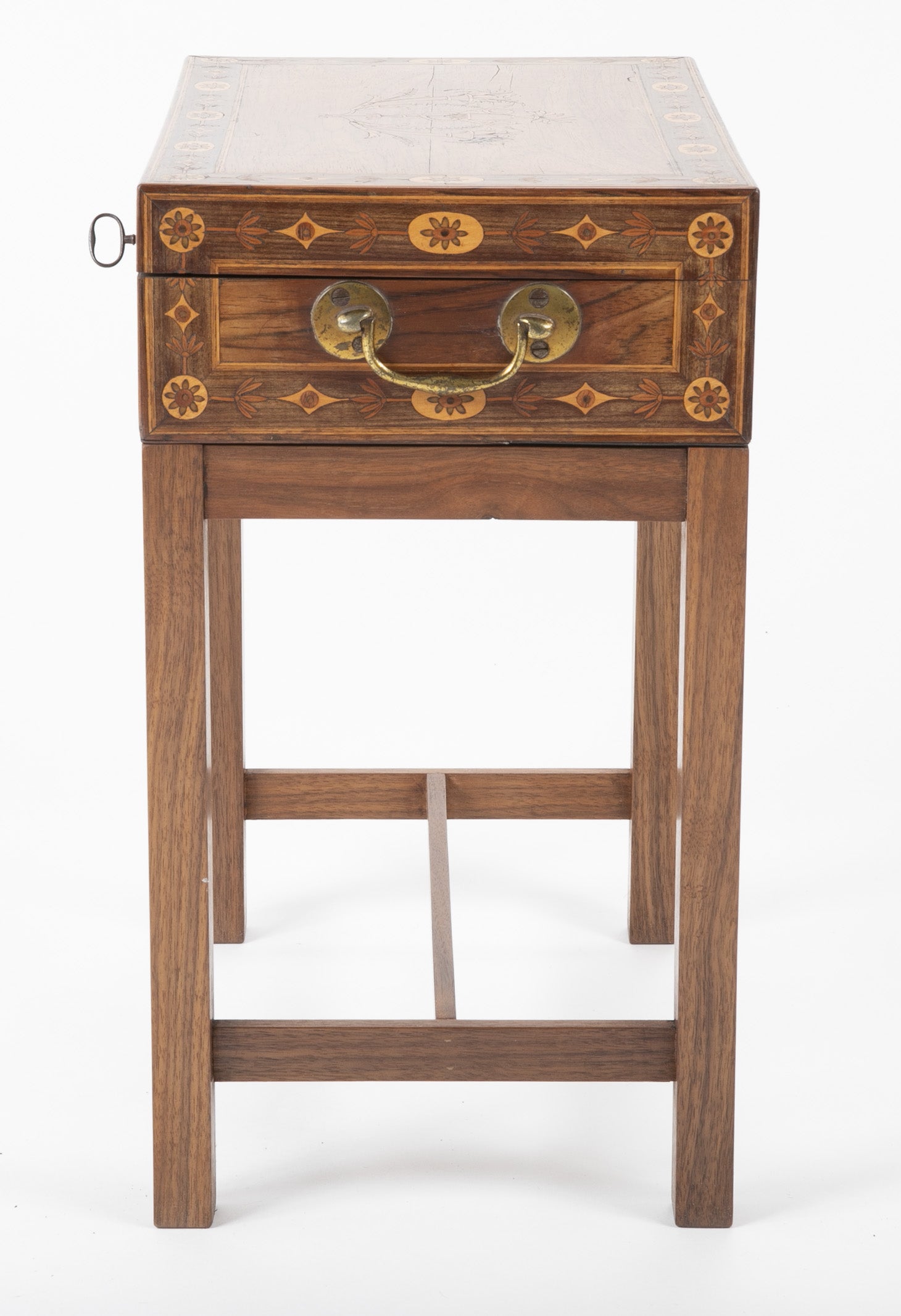 Late 18th Century Northern Italian Travel Desk on Modern Stand