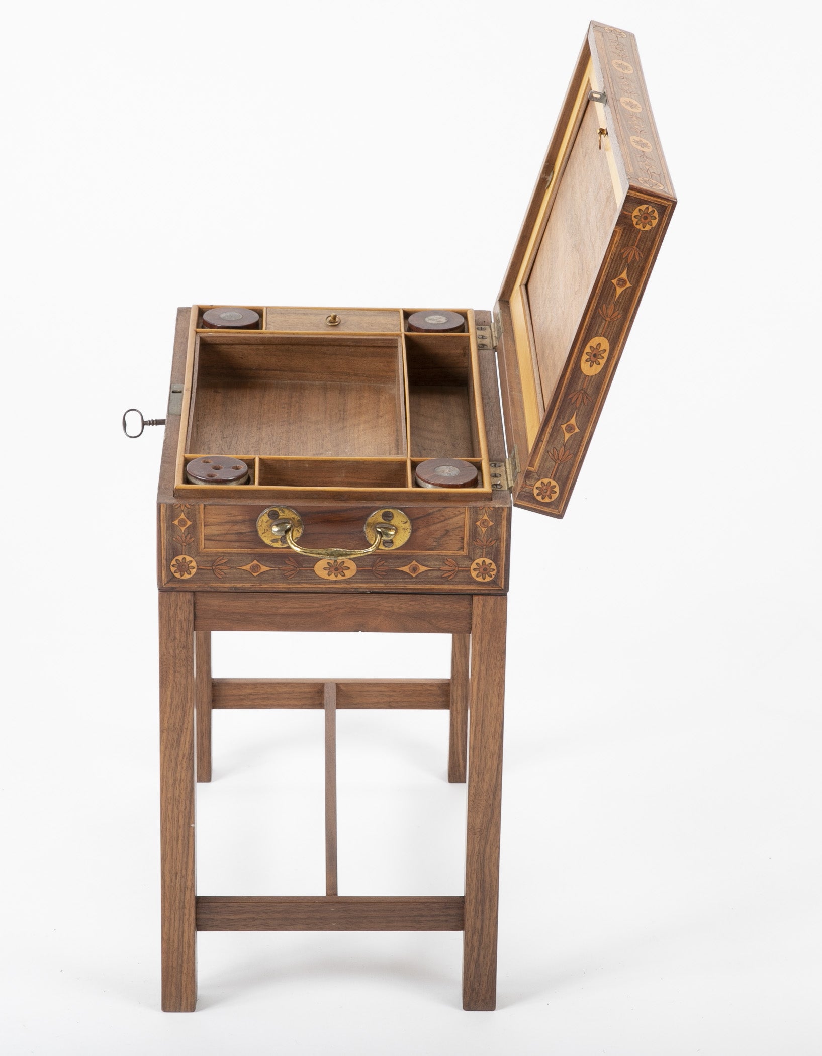 Late 18th Century Northern Italian Travel Desk on Modern Stand