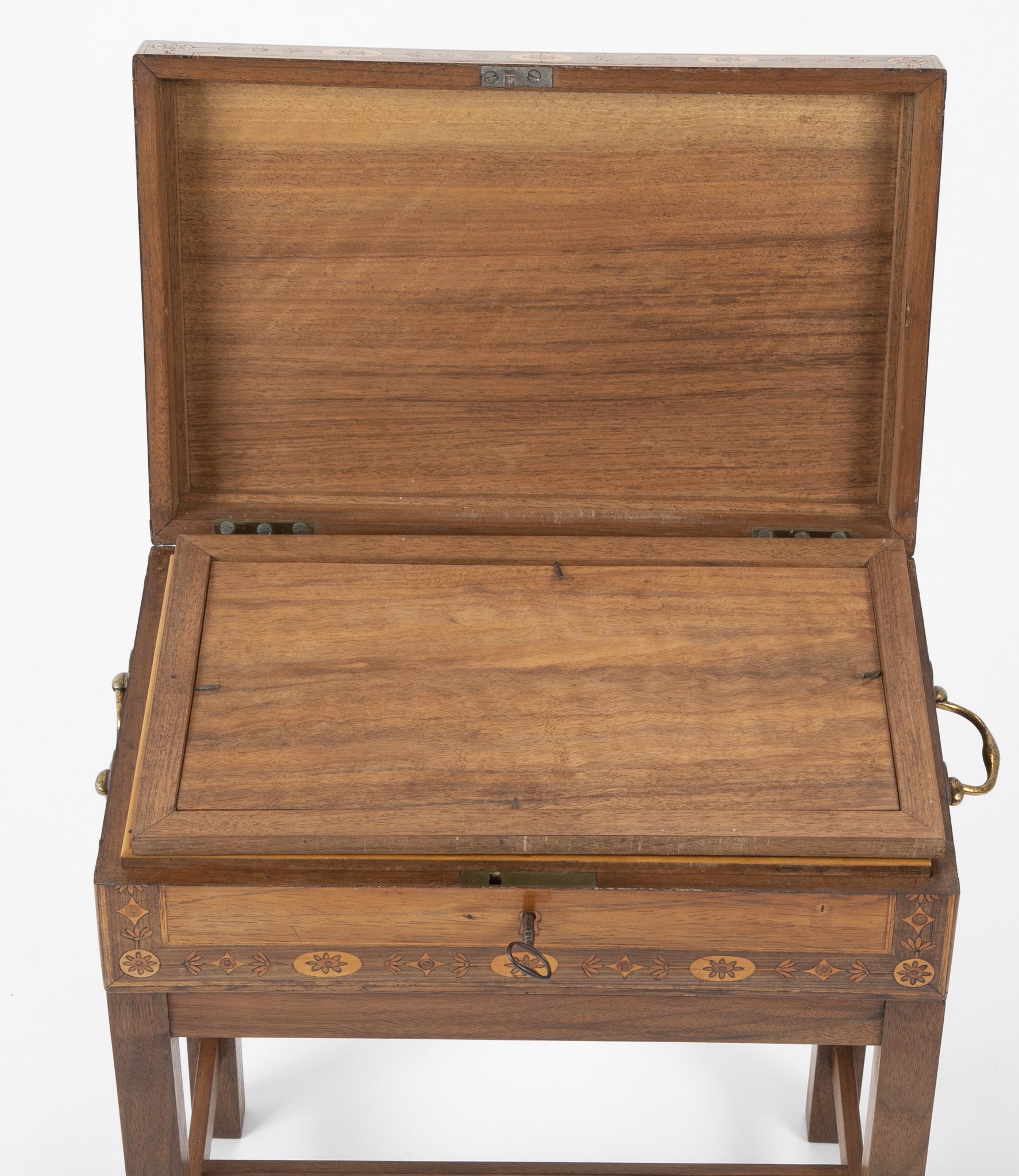 Late 18th Century Northern Italian Travel Desk on Modern Stand
