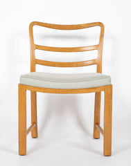 Set of 6 Bleached Mahogany Dining Chairs by Edward Wormley for Dunbar