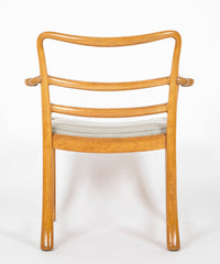 Set of 6 Bleached Mahogany Dining Chairs by Edward Wormley for Dunbar