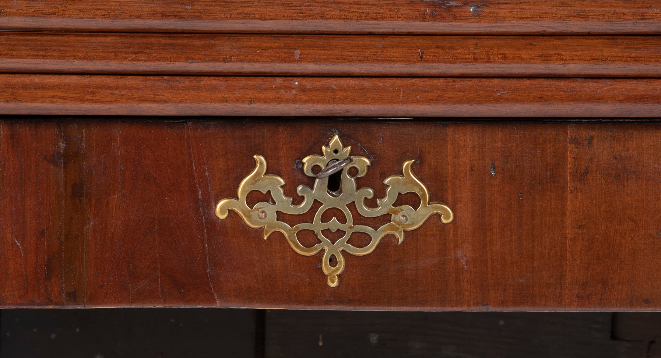 Rare English Queen Anne Triple Top Table having Solid and Fitted Surfaces