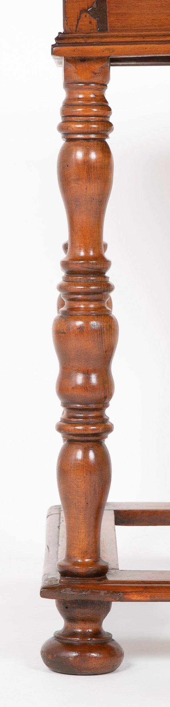 Very Early 18th Century Continental Walnut Marquetry Border Side Table
