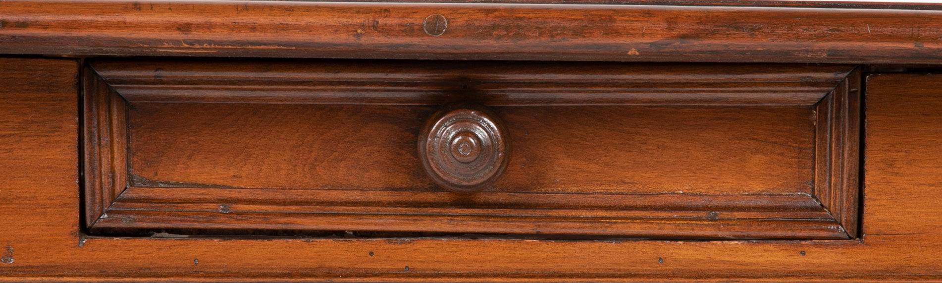Very Early 18th Century Continental Walnut Marquetry Border Side Table