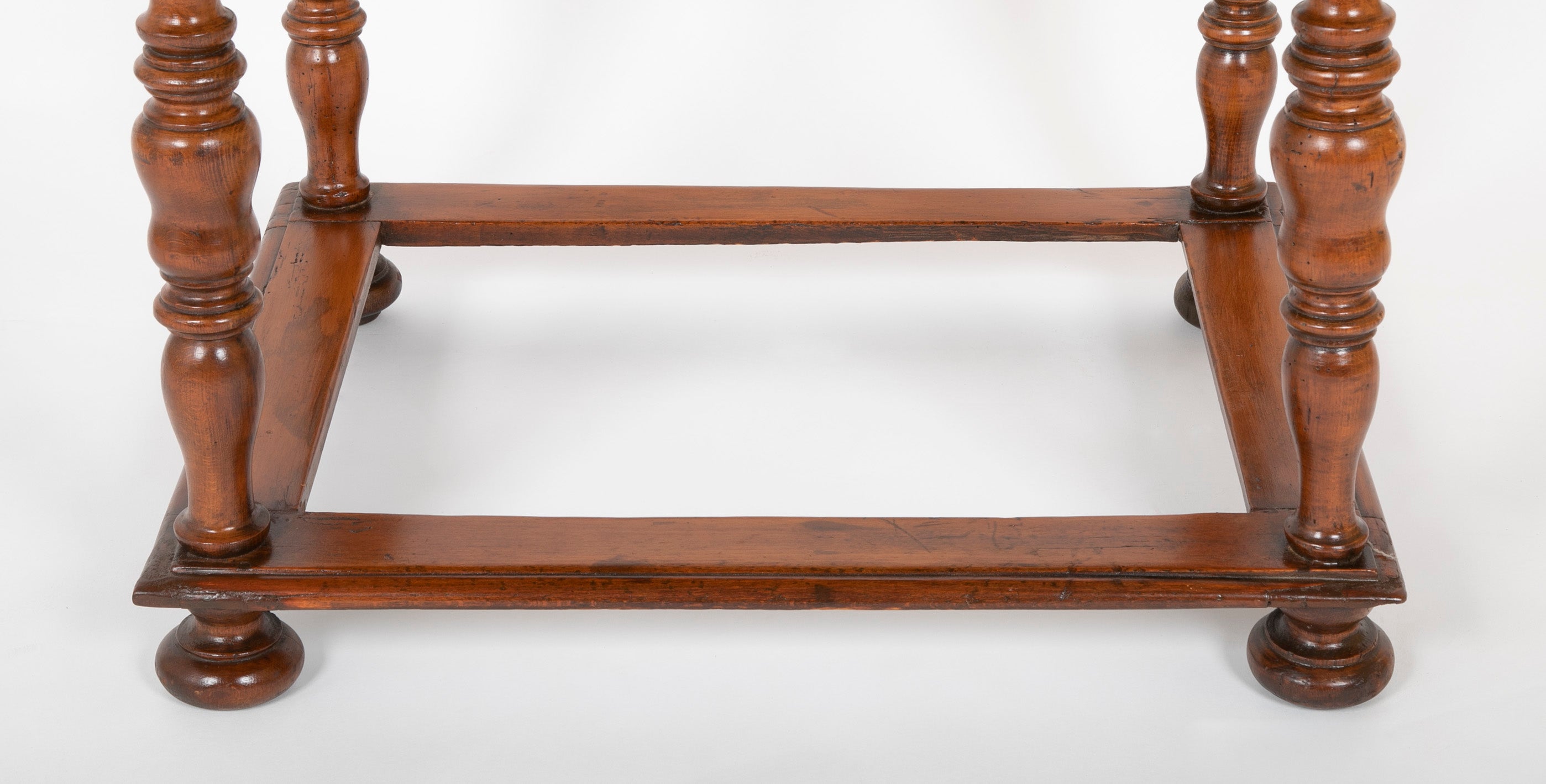 Very Early 18th Century Continental Walnut Marquetry Border Side Table