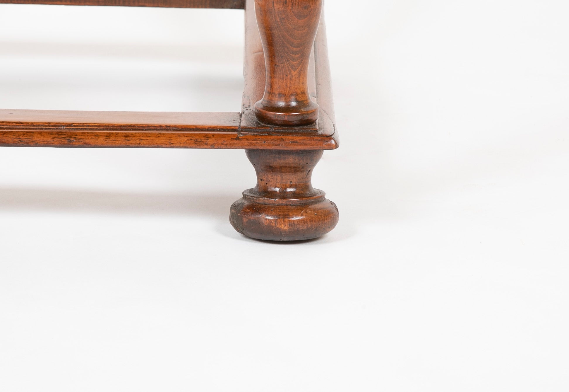 Very Early 18th Century Continental Walnut Marquetry Border Side Table