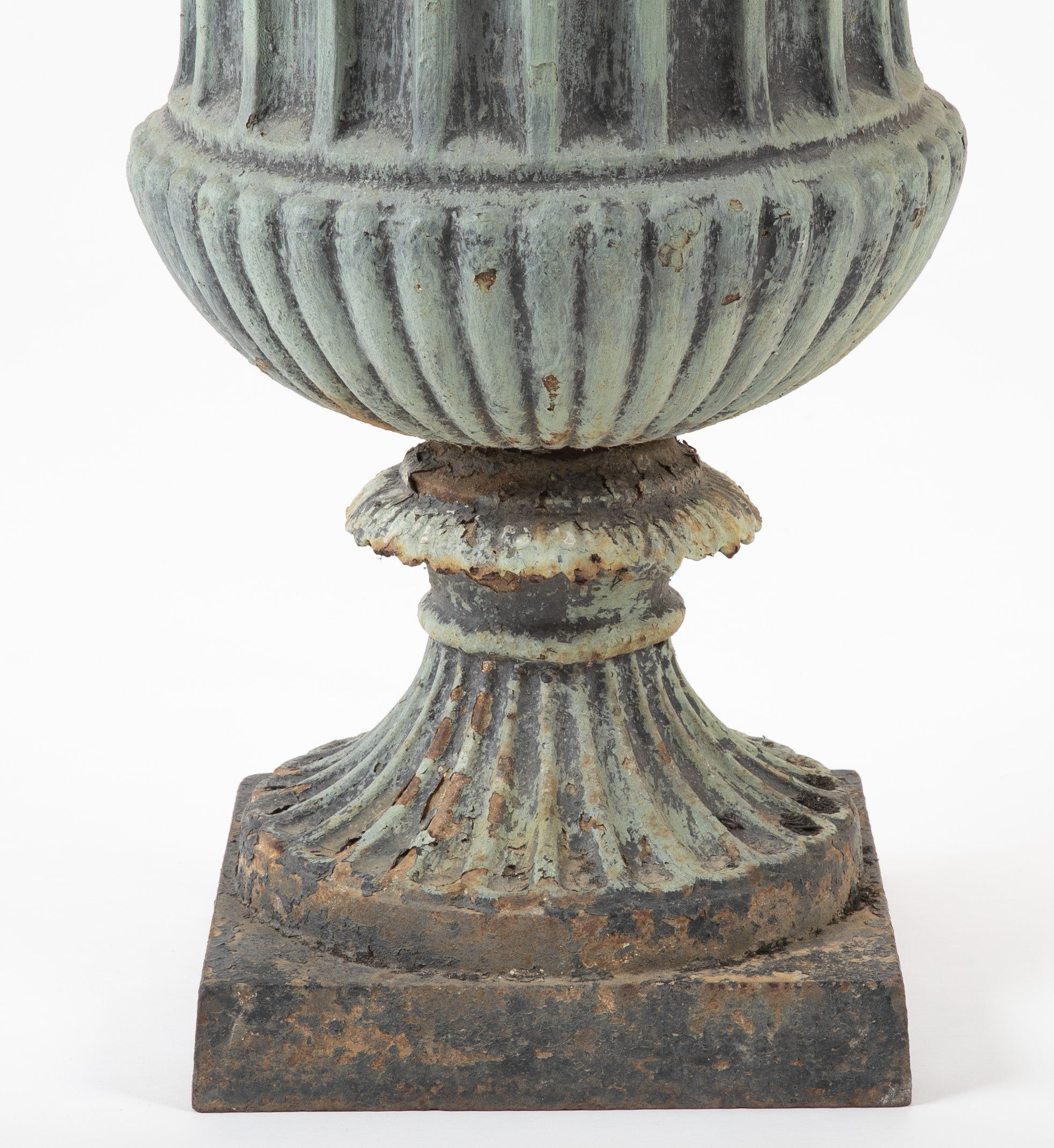 Large 19th Century Cast Iron Urn