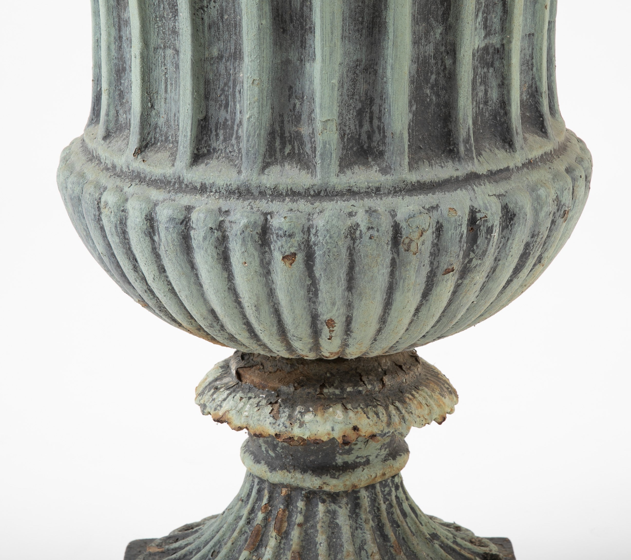 Large 19th Century Cast Iron Urn