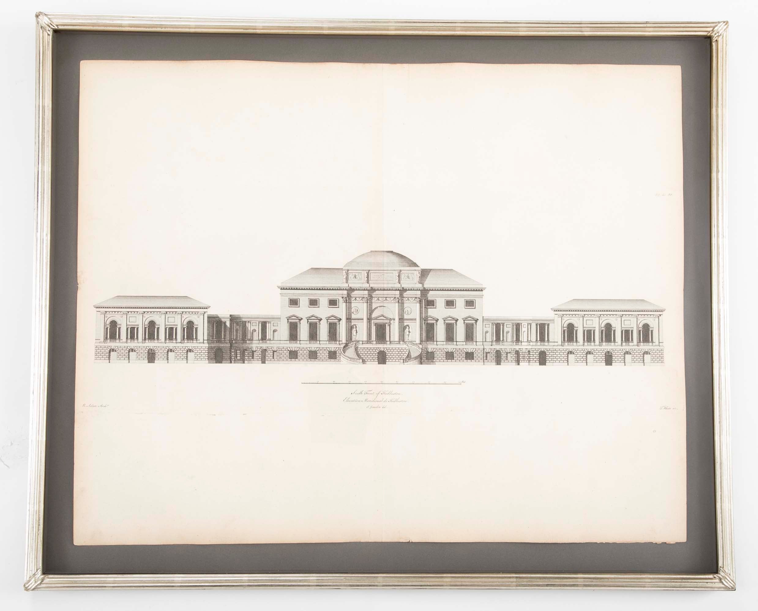 Colen Campbell 18th Century Architectural Engraving from "Vitruvious Britannicus"
