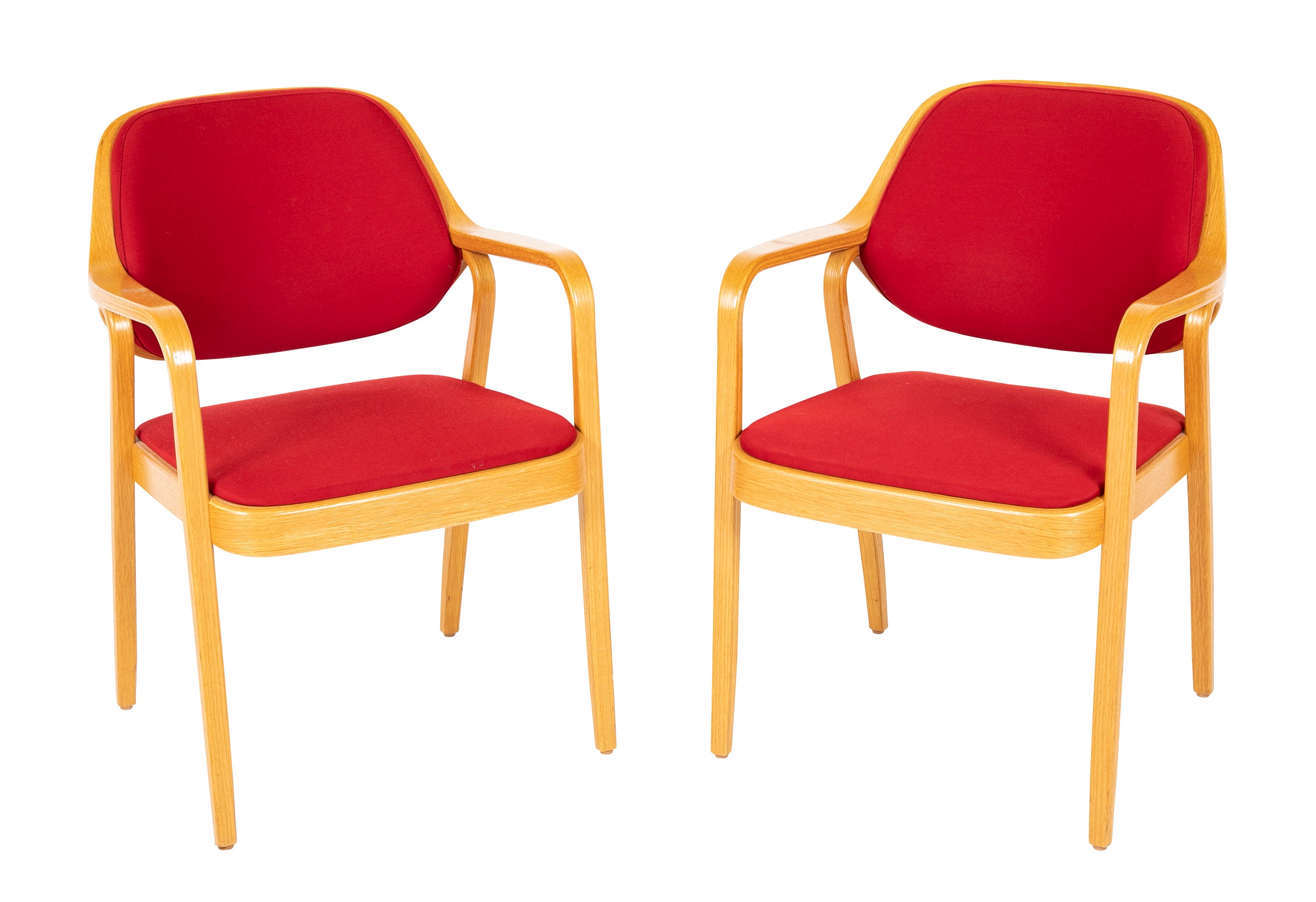 Pair of Oak Knoll armchairs "Model 1105"