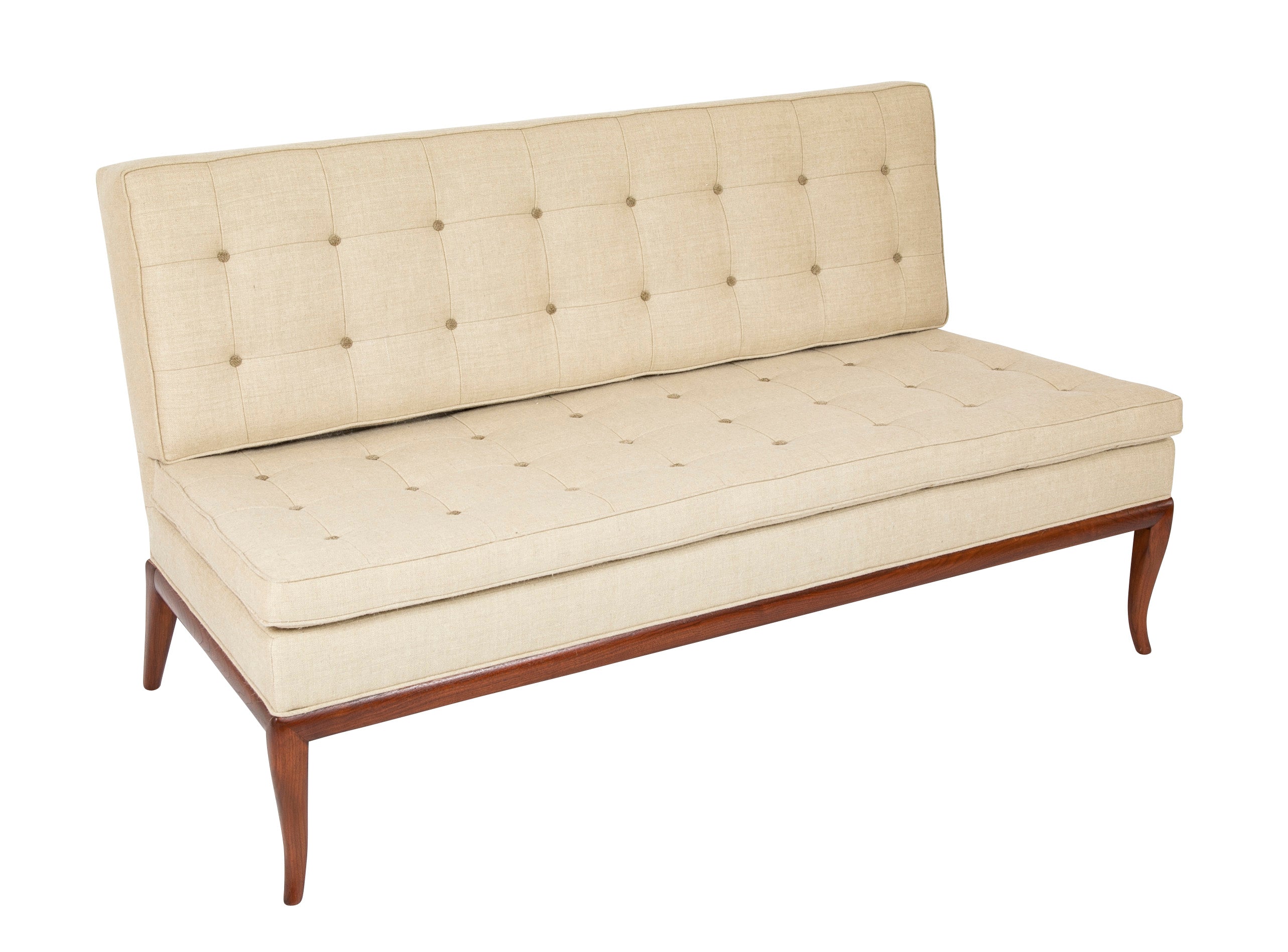 Mid-Century Settee Designed by T.H. Robsjohn-Gibbings for Widdicomb
