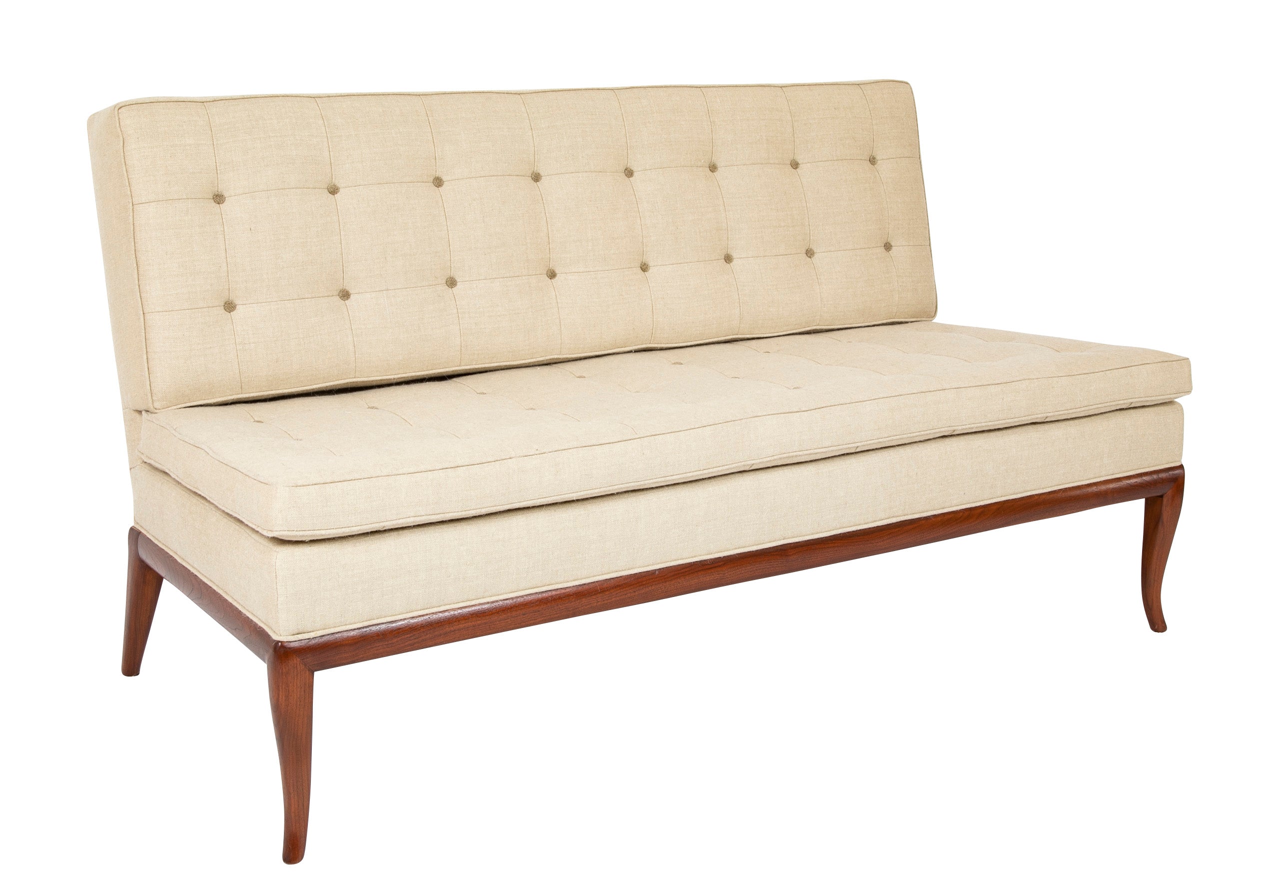 Mid-Century Settee Designed by T.H. Robsjohn-Gibbings for Widdicomb