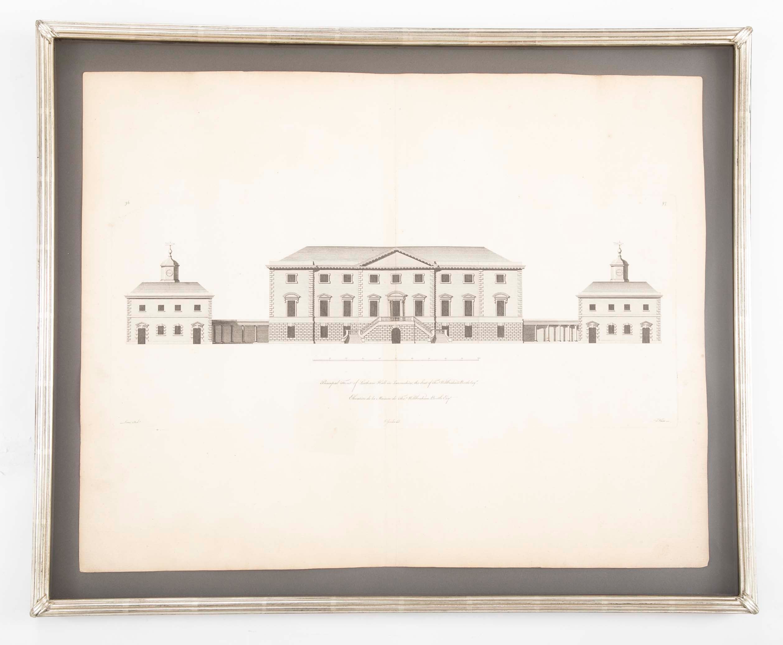 Colen Campbell 18th Century Architectural Engraving from "Vitruvious Britannicus"