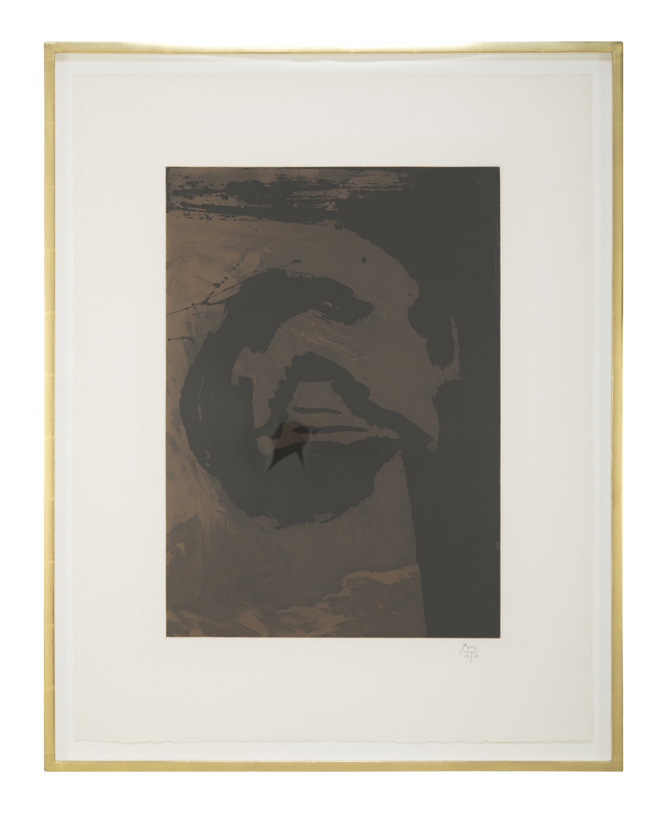"Primal Sign V (Copper)" Aquatint and Etching by Robert Motherwell