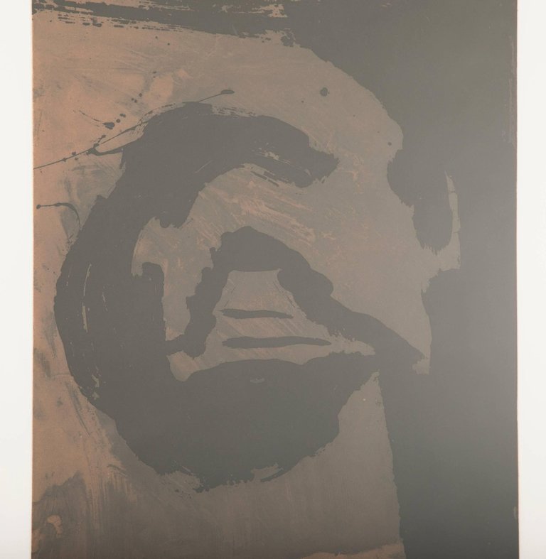 "Primal Sign V (Copper)" Aquatint and Etching by Robert Motherwell