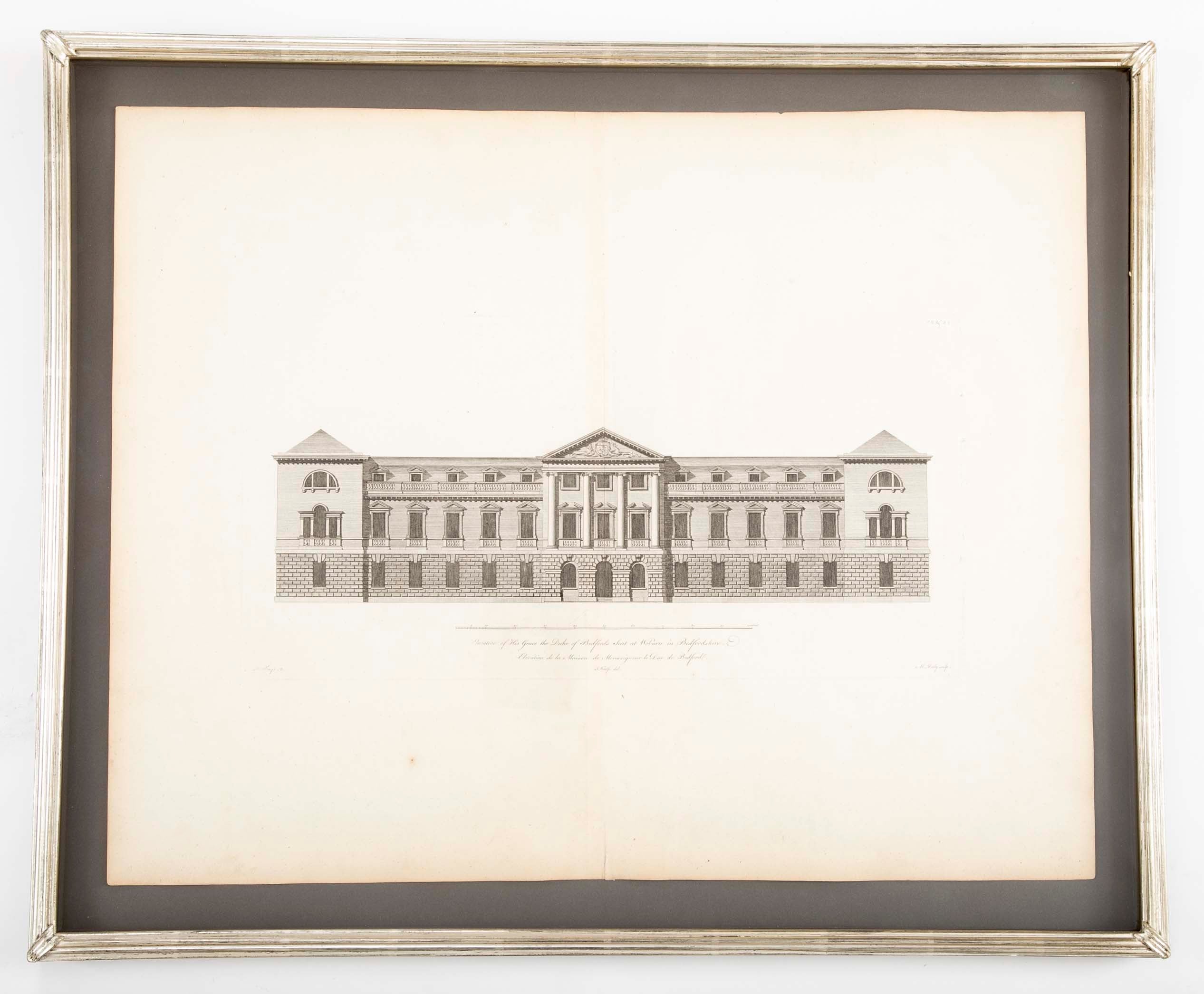 Colen Campbell 18th Century Architectural Engraving from "Vitruvious Britannicus"