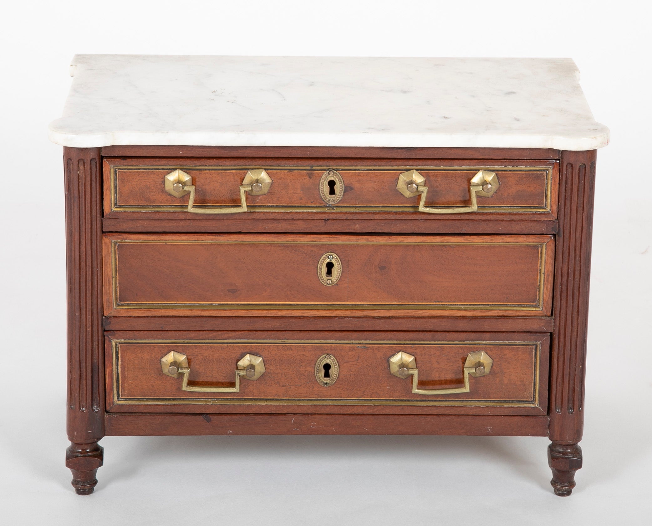 Louis XVI Marble Top Miniature Commode