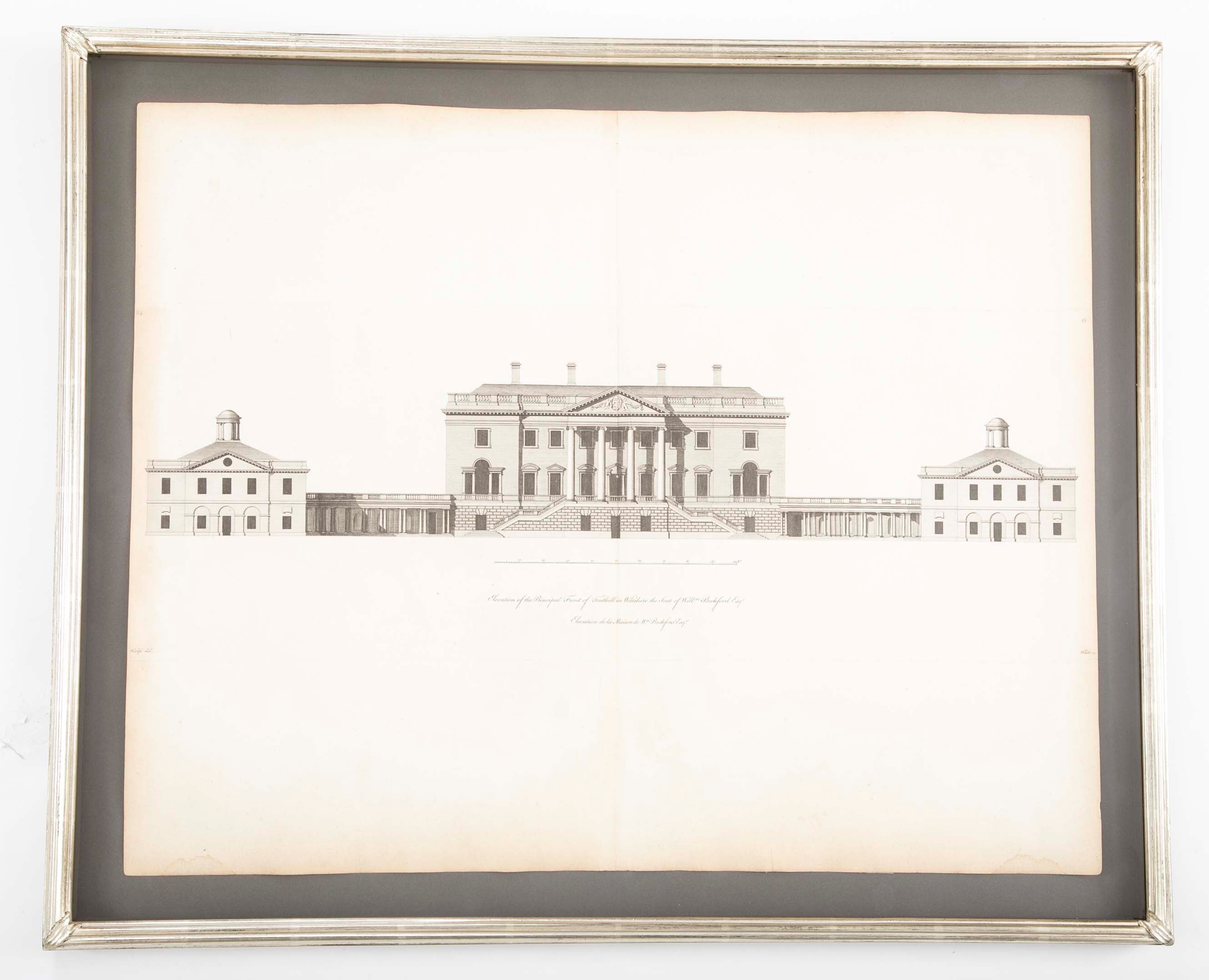 Colen Campbell 18th Century Architectural Engraving from "Vitruvious Britannicus"