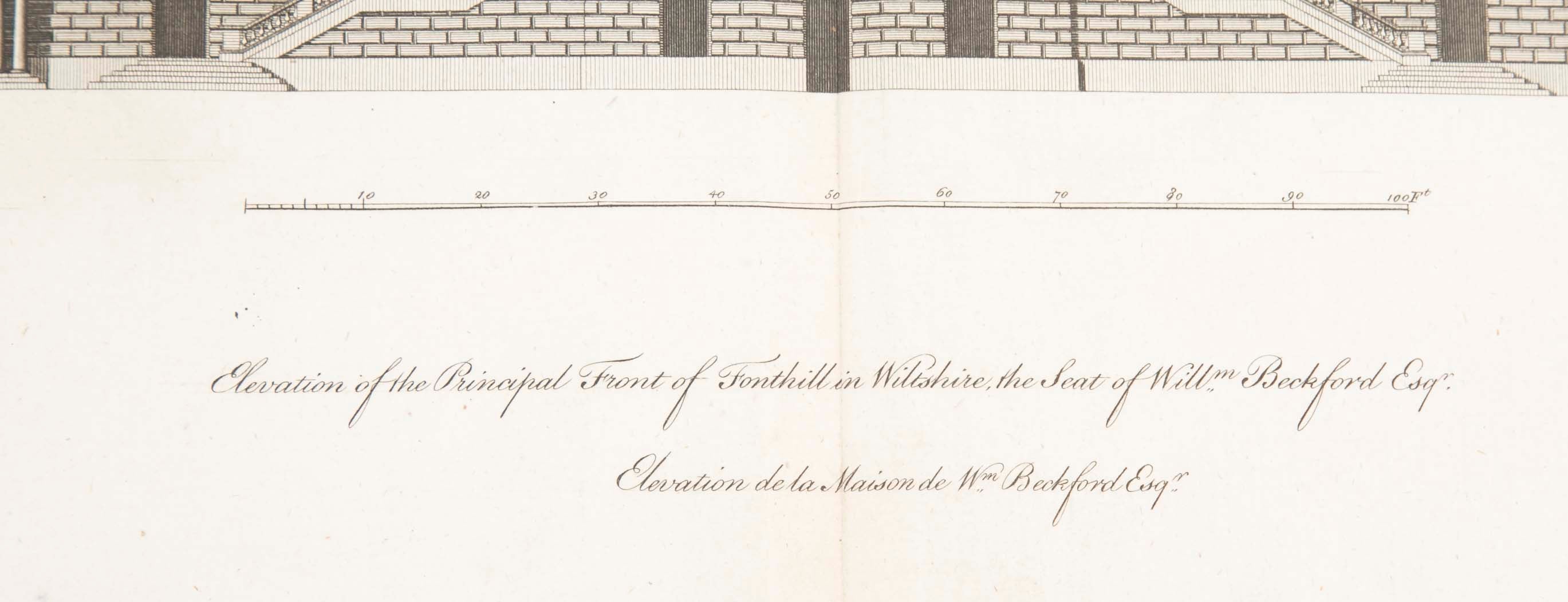 Colen Campbell 18th Century Architectural Engraving from "Vitruvious Britannicus"